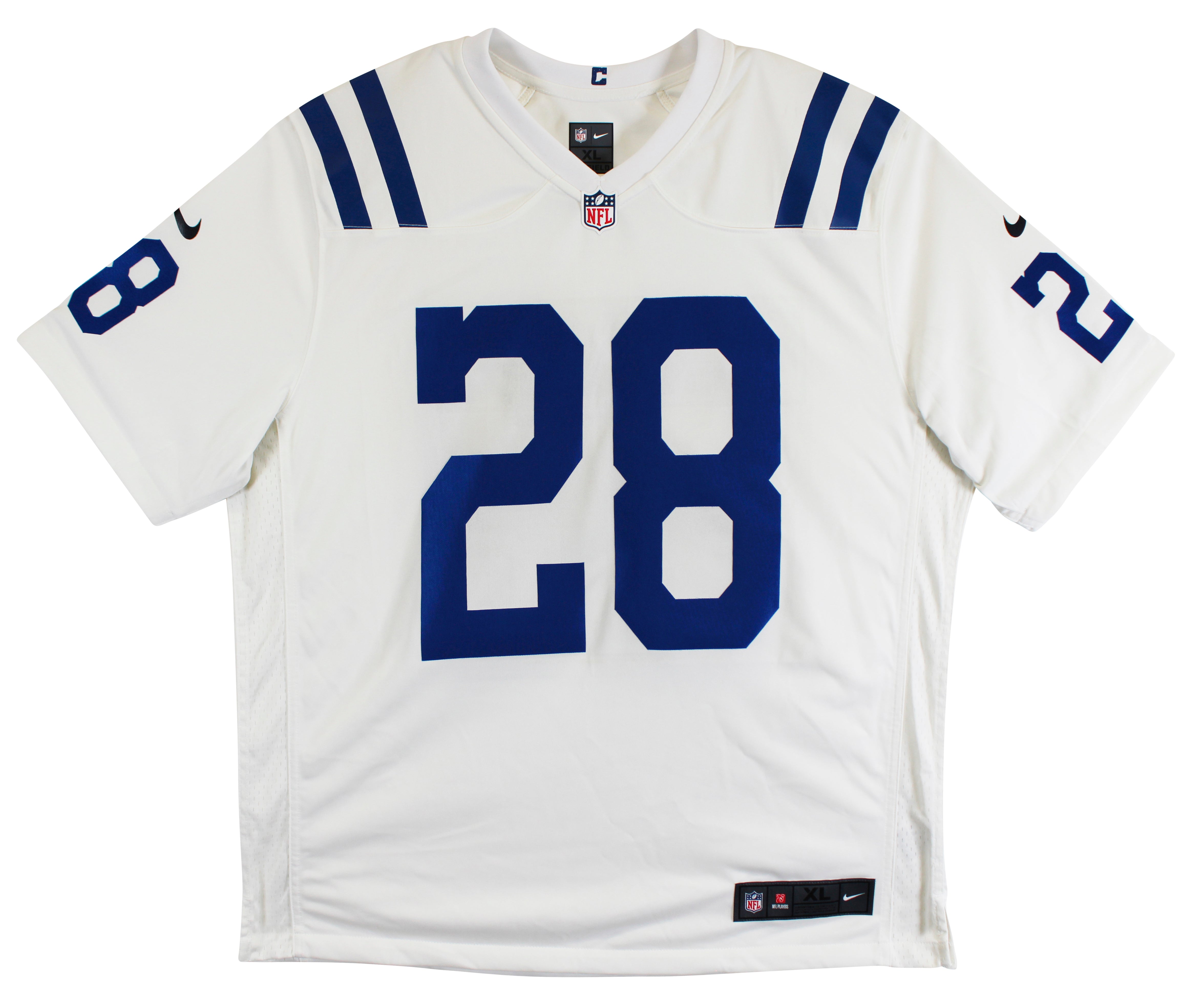 Colts Jonathan Taylor Authentic Signed White Nike Limited Jersey BAS Witnessed