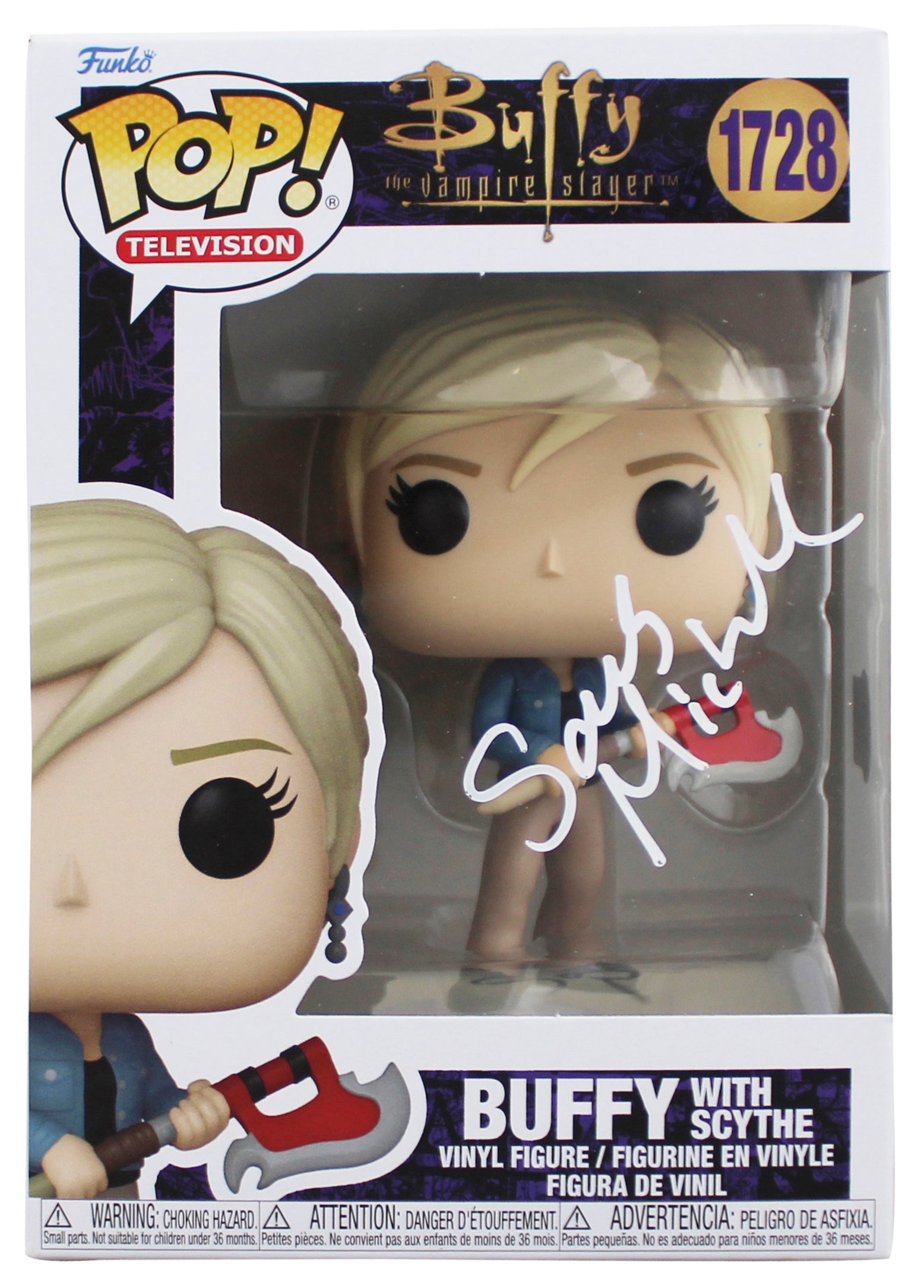 Sarah Michelle Gellar Buffy Authentic Signed #1728 Funko Pop Figure BAS #BR79872