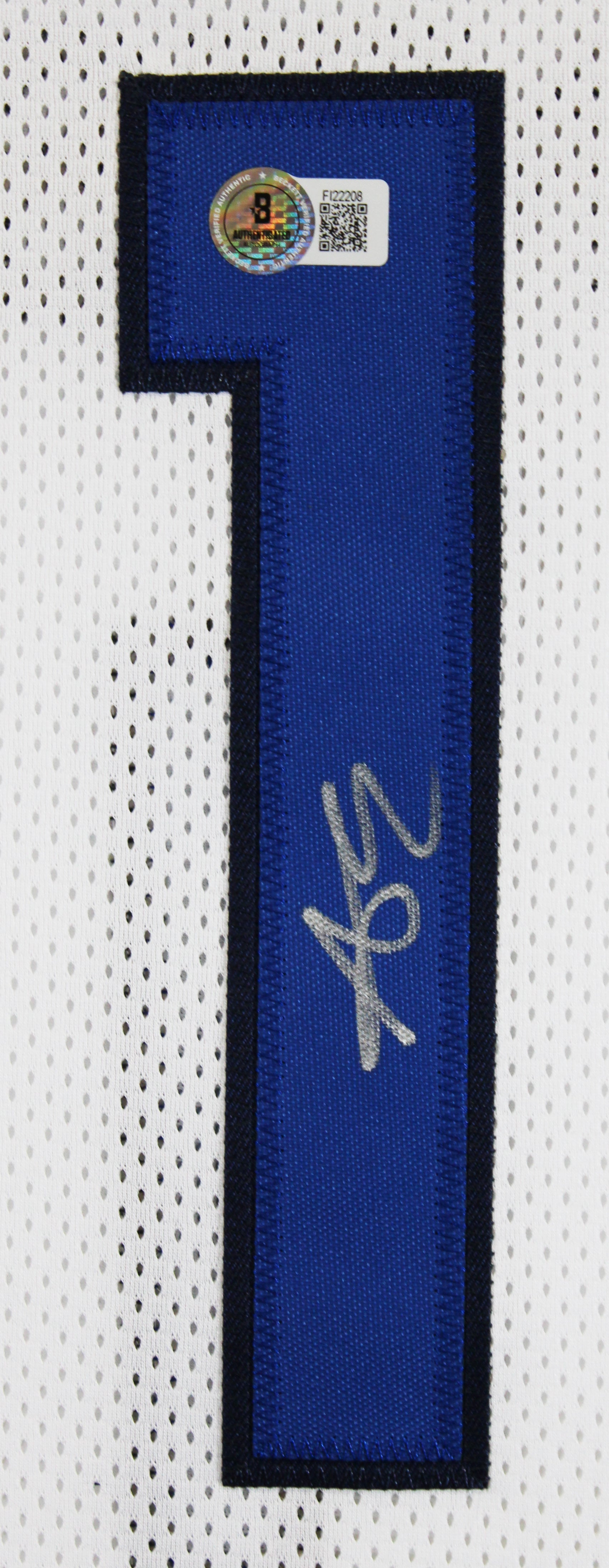 Anthony Edwards Authentic Signed White Pro Style Framed Jersey Autographed BAS 2