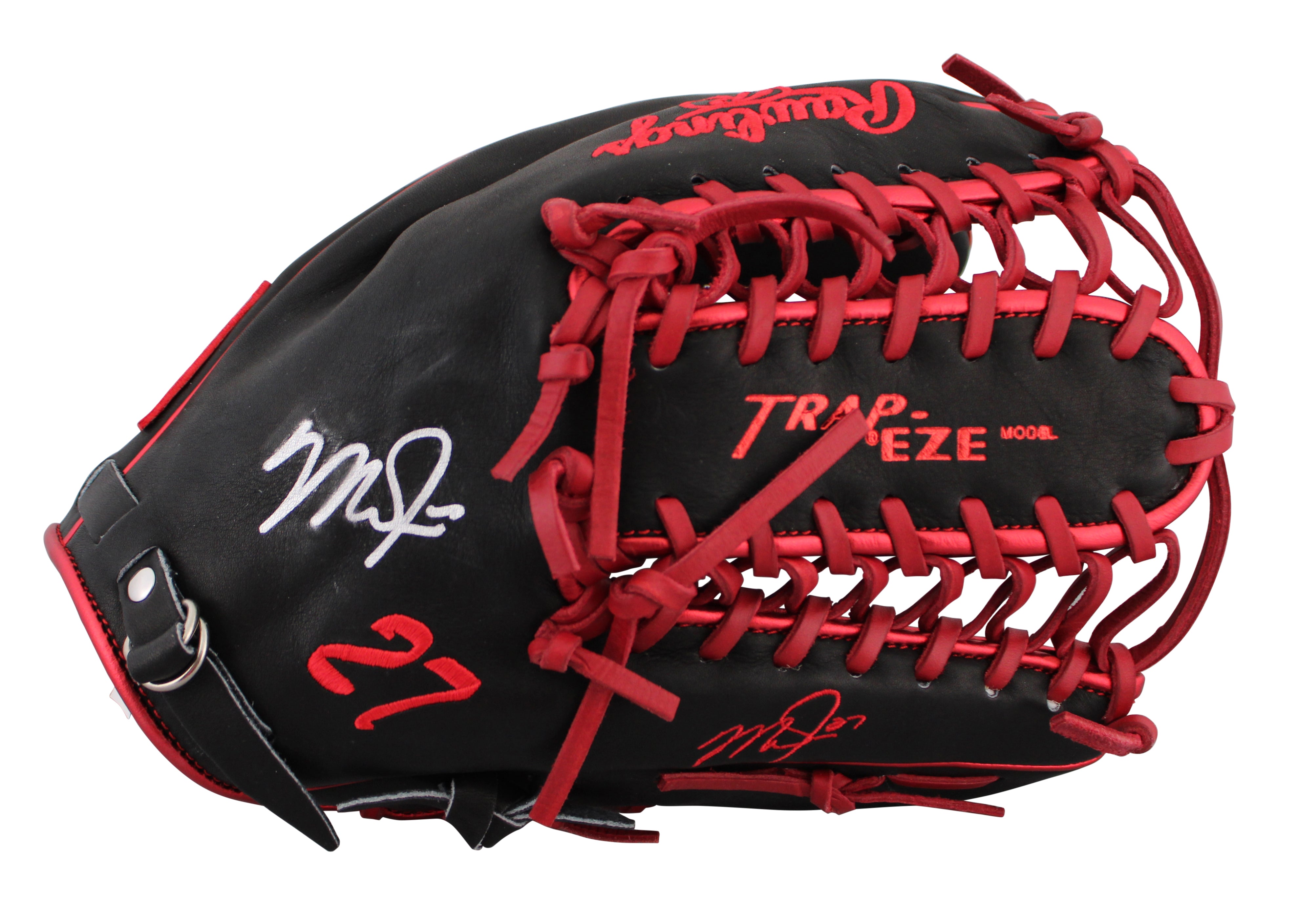 Angels Mike Trout Signed Black Rawlings Player Model Baseball Glove MLB & BAS 4