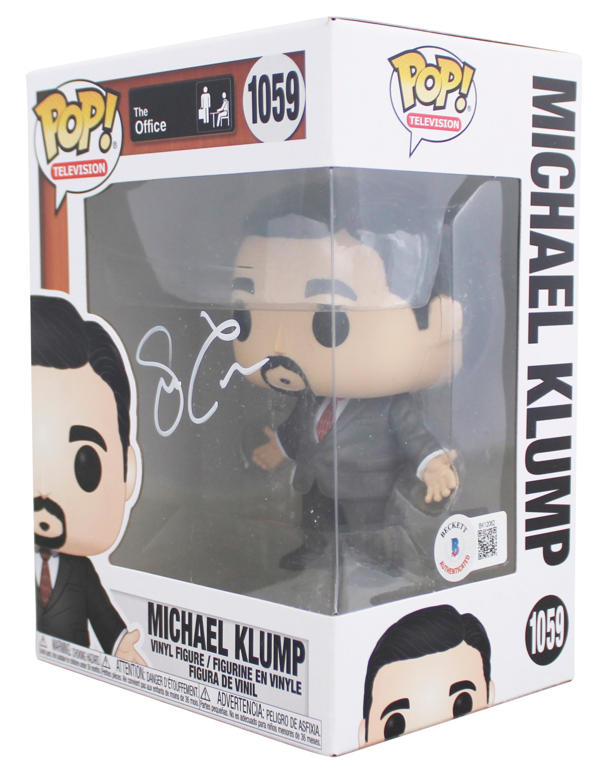 Steve Carell The Office Authentic Signed #1059 Funko Pop Figure BAS #BK12062