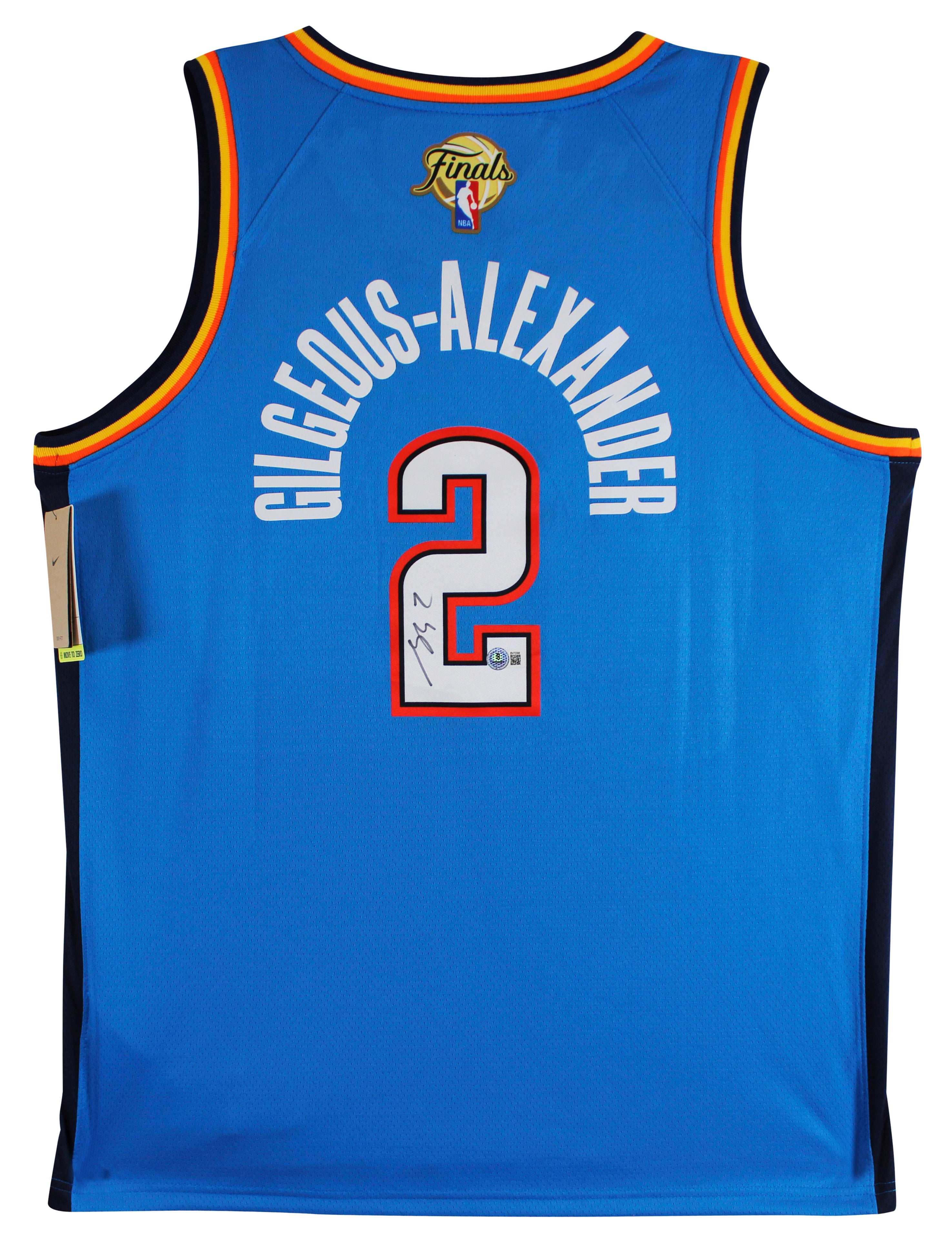 Thunder Shai Gilgeous-Alexander Signed Blue Nike Swingman Jersey BAS #BV70398
