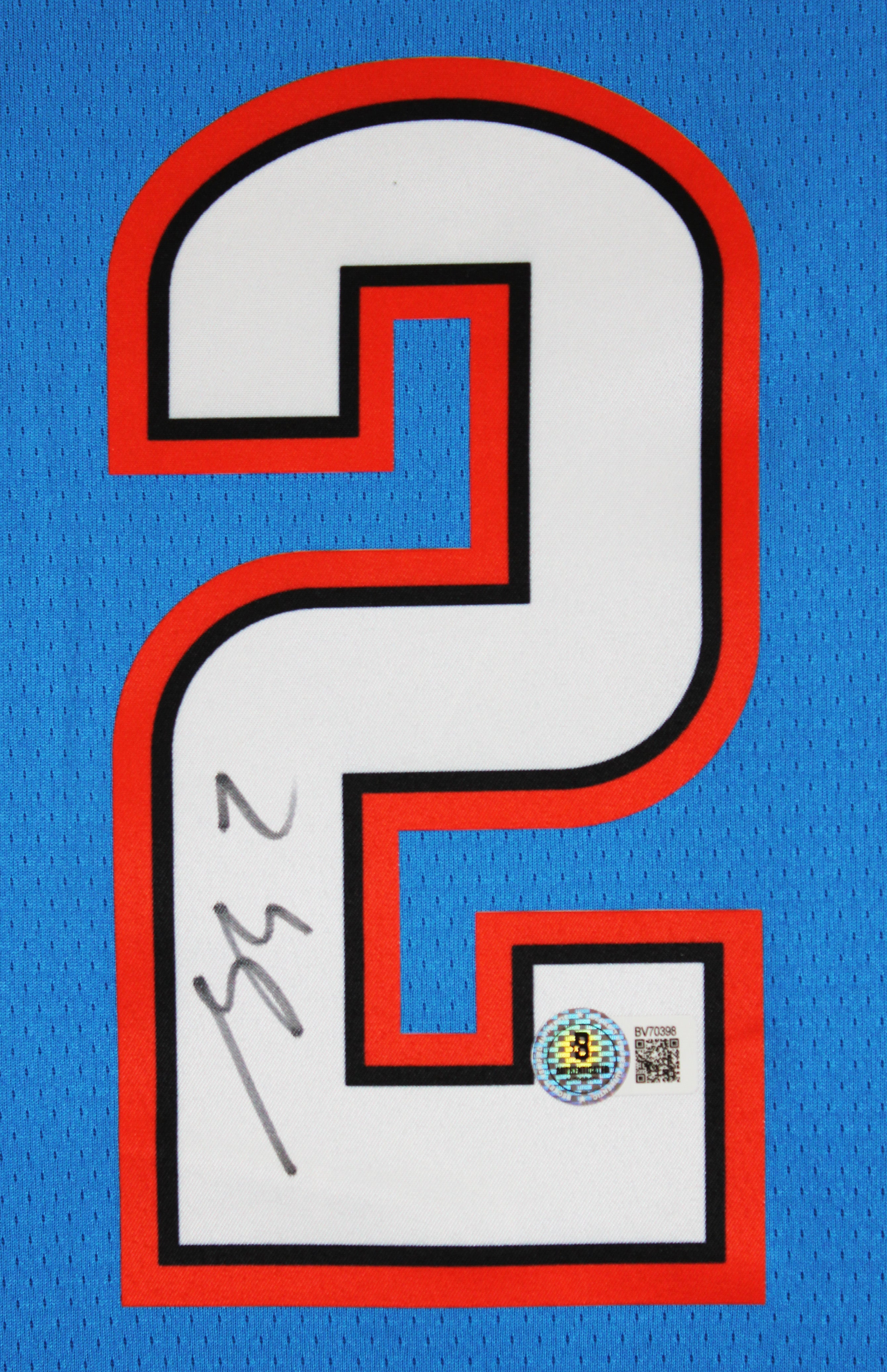 Thunder Shai Gilgeous-Alexander Signed Blue Nike Swingman Jersey BAS #BV70398