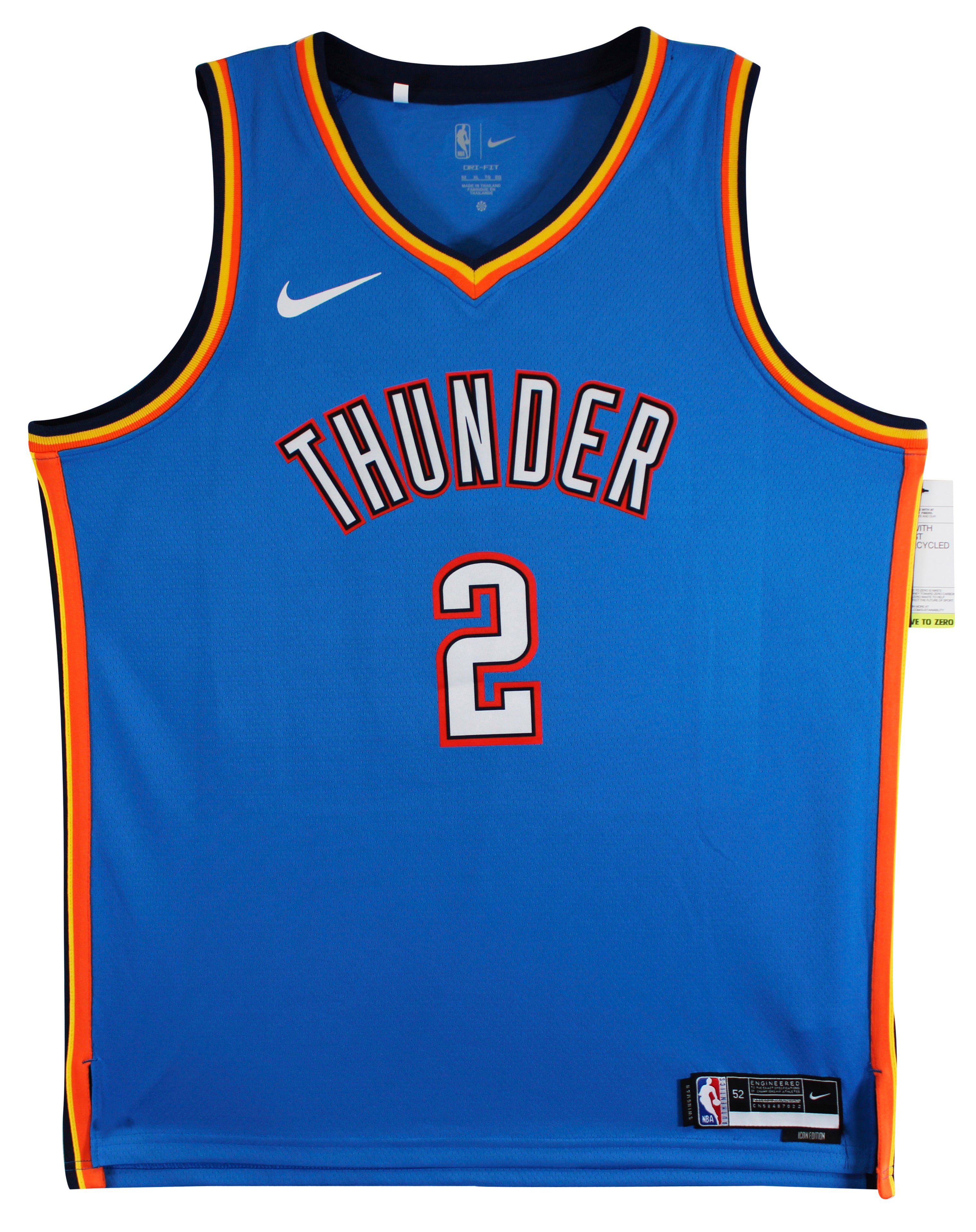Thunder Shai Gilgeous-Alexander Signed Blue Nike Swingman Jersey BAS #BV70398