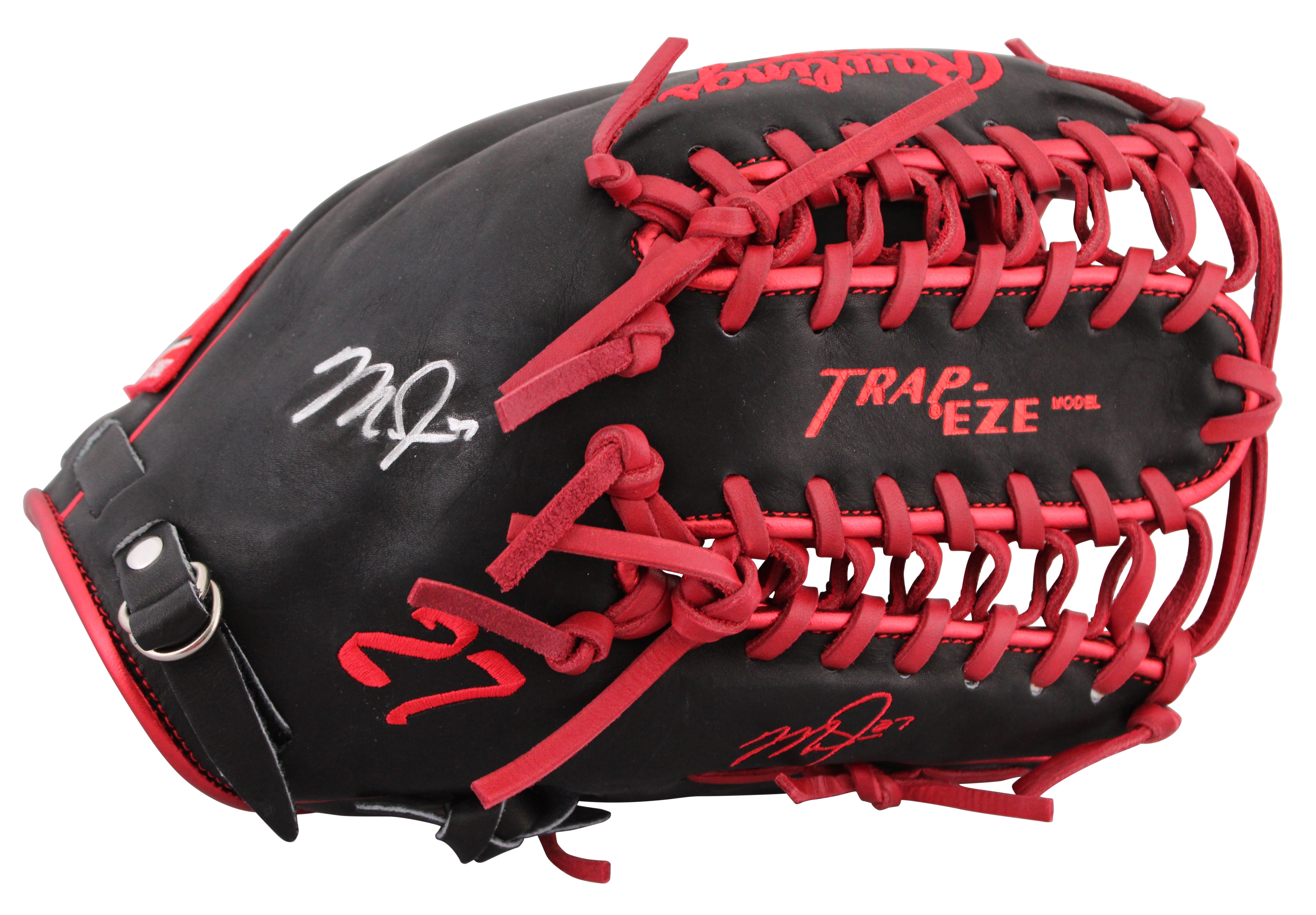 Angels Mike Trout Signed Black Rawlings Player Model Baseball Glove MLB & BAS 1