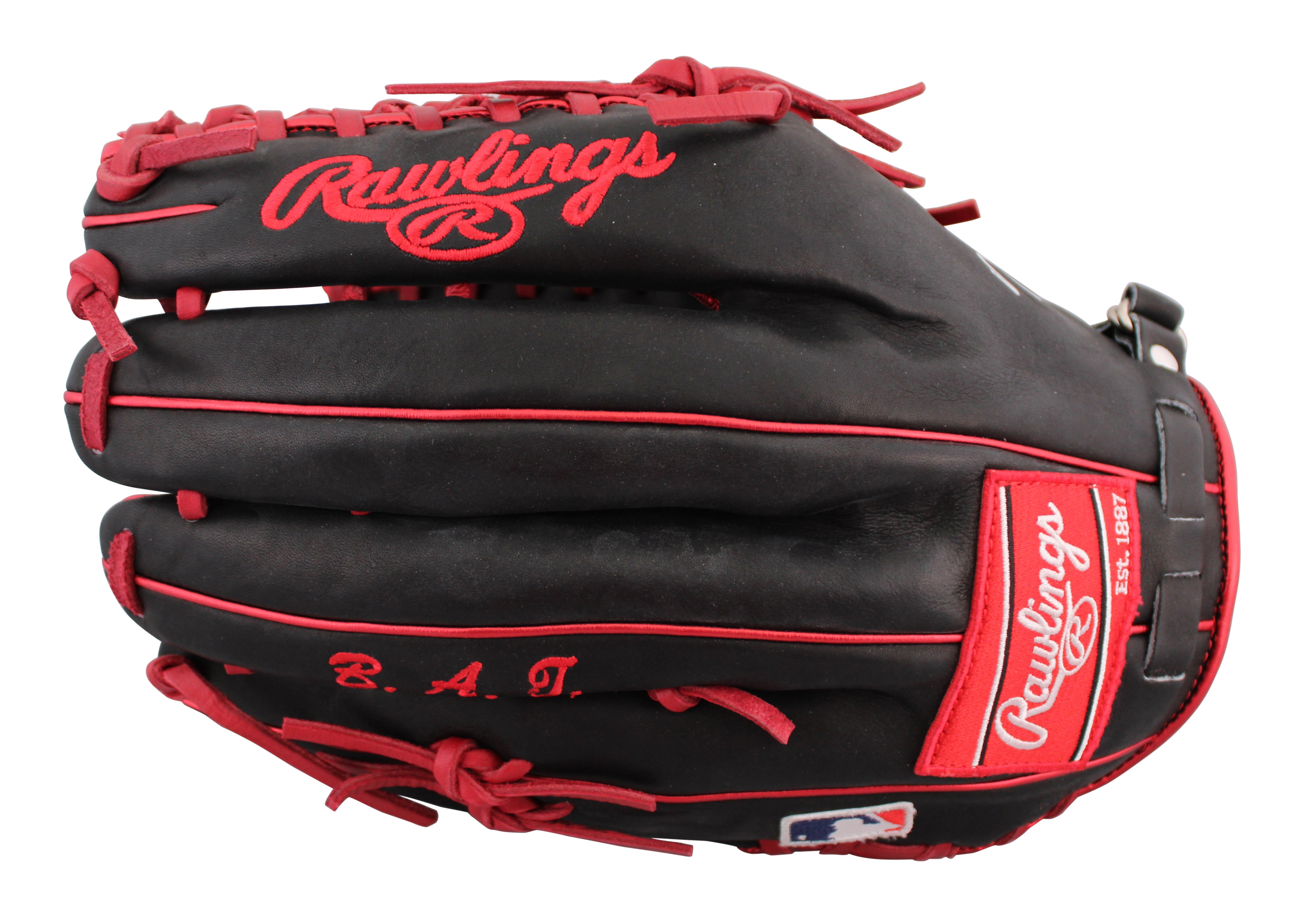 Angels Mike Trout Signed Black Rawlings Player Model Baseball Glove MLB & BAS 1