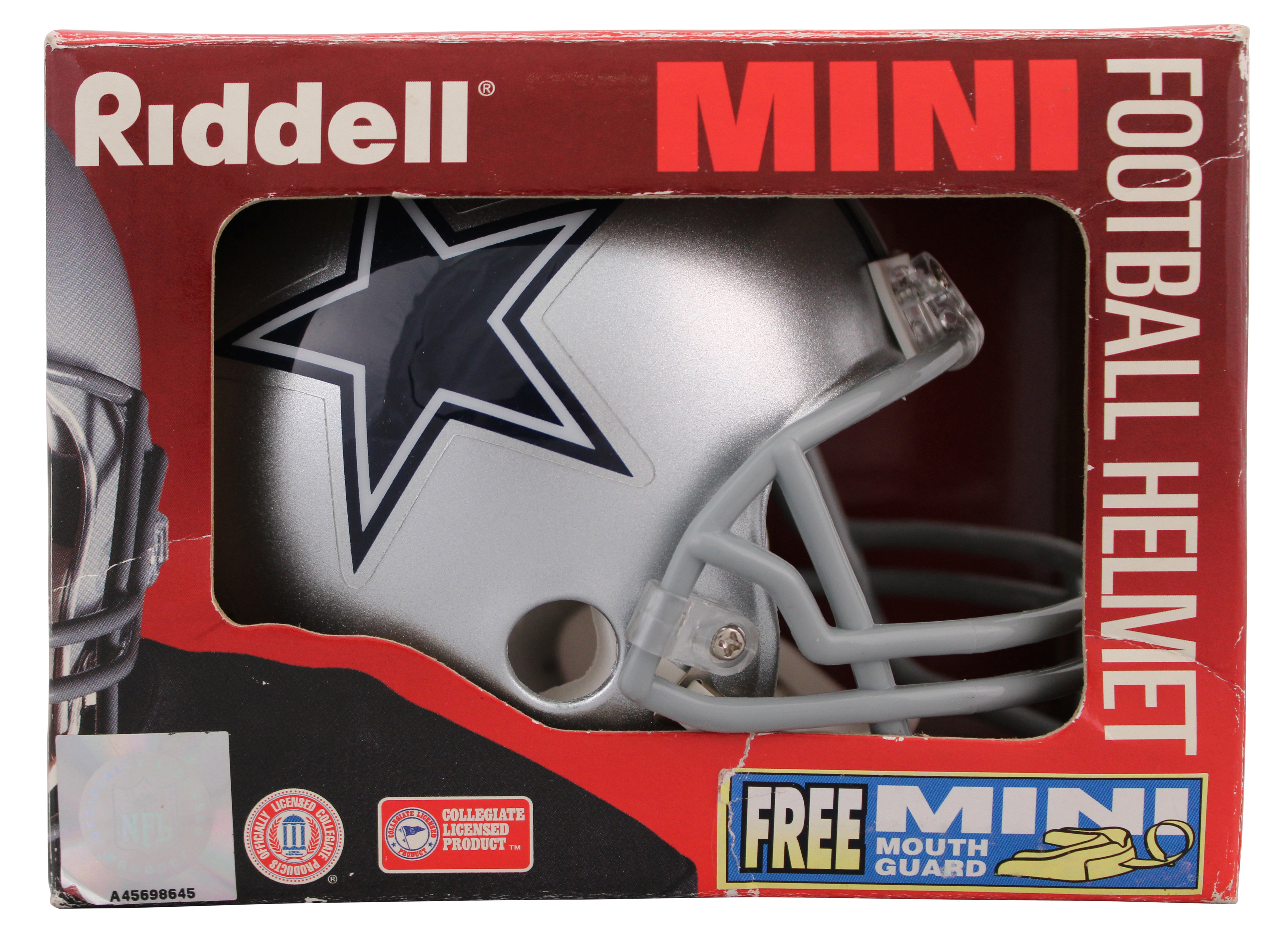 Cowboys Michael Irvin Signed Vintage VSR4 Replica Mini Helmet BAS #BR84245