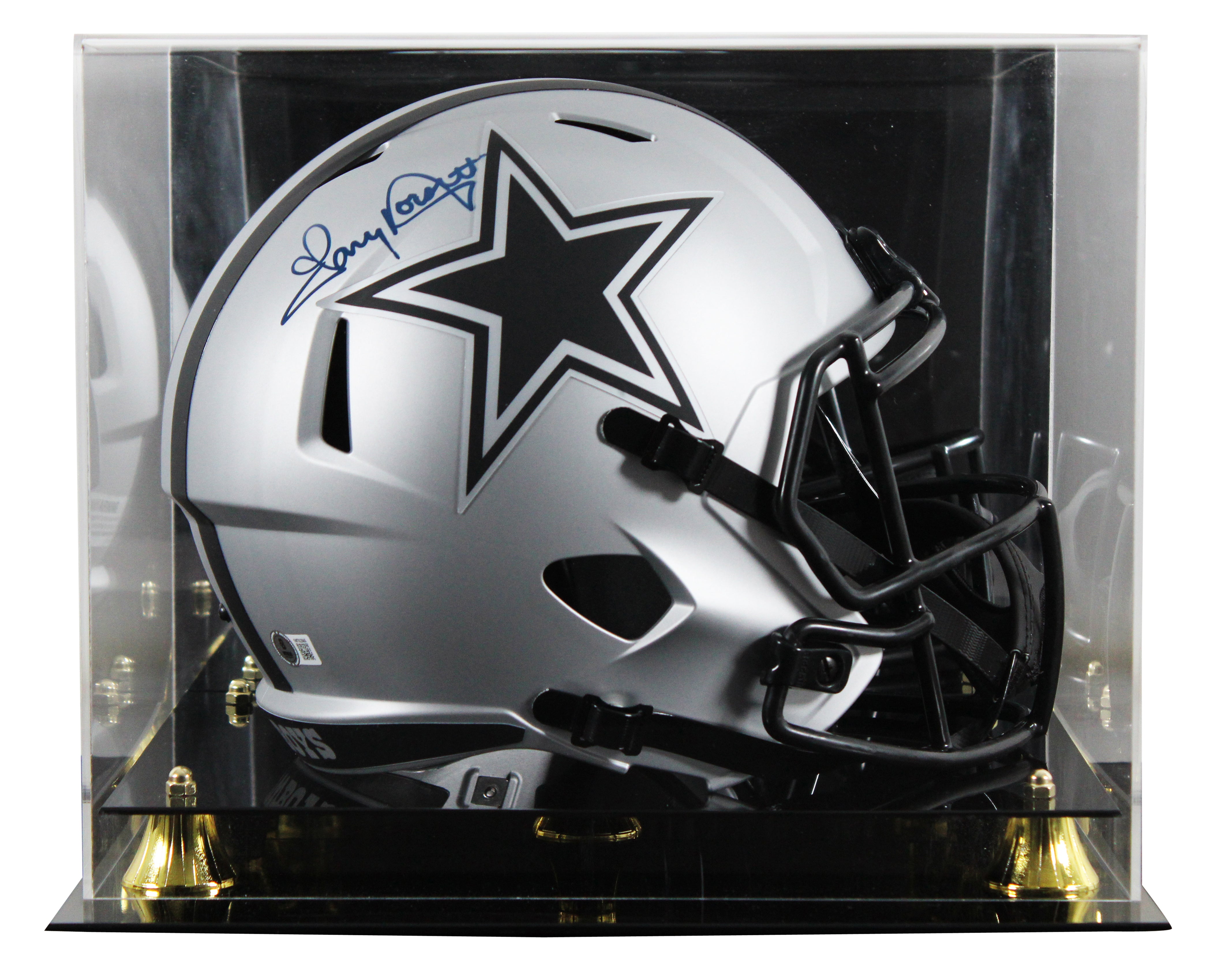 Cowboys Tony Dorsett Signed Rave Full Size Speed Rep Helmet W/ Case BAS Witness