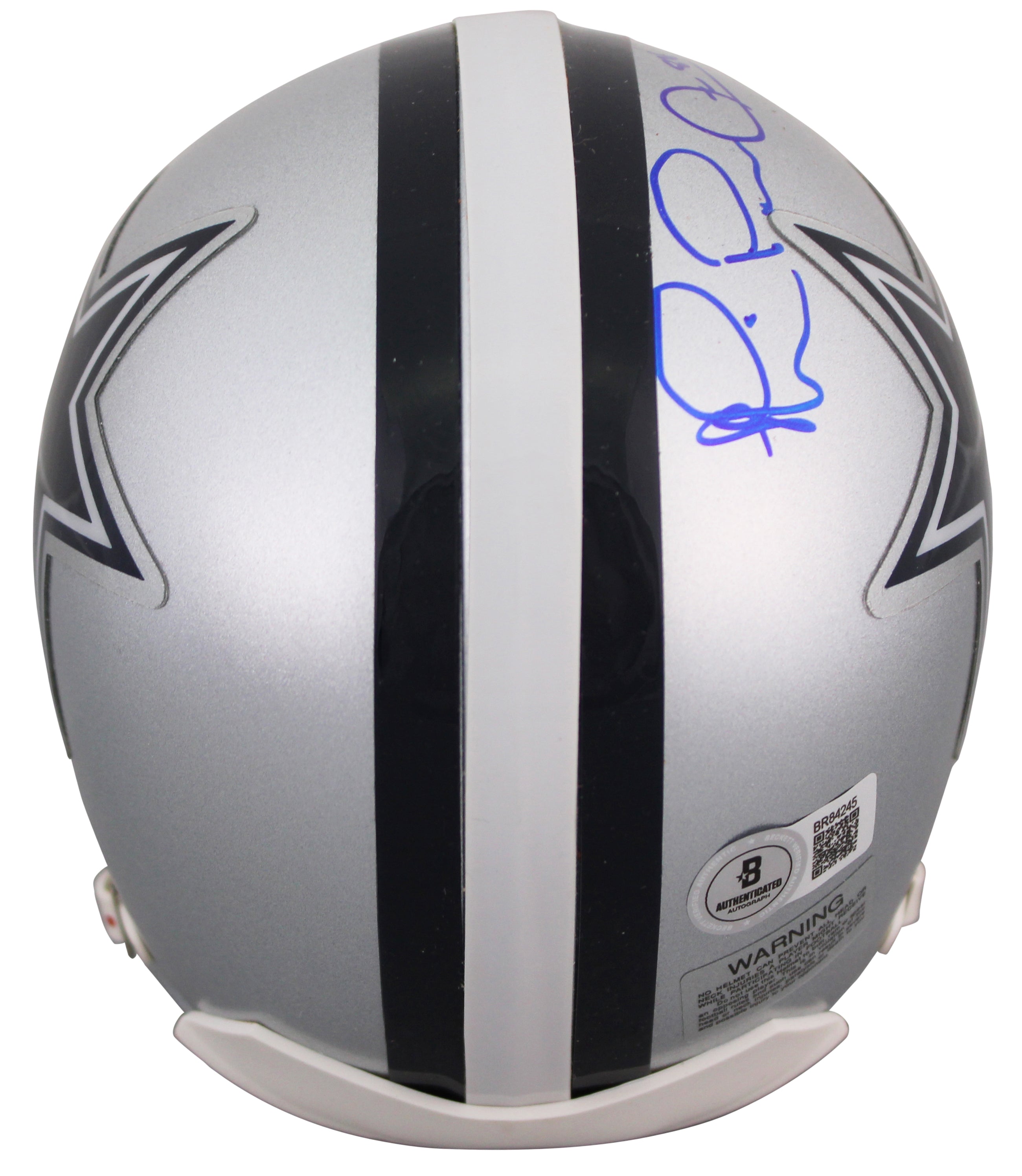 Cowboys Michael Irvin Signed Vintage VSR4 Replica Mini Helmet BAS #BR84245