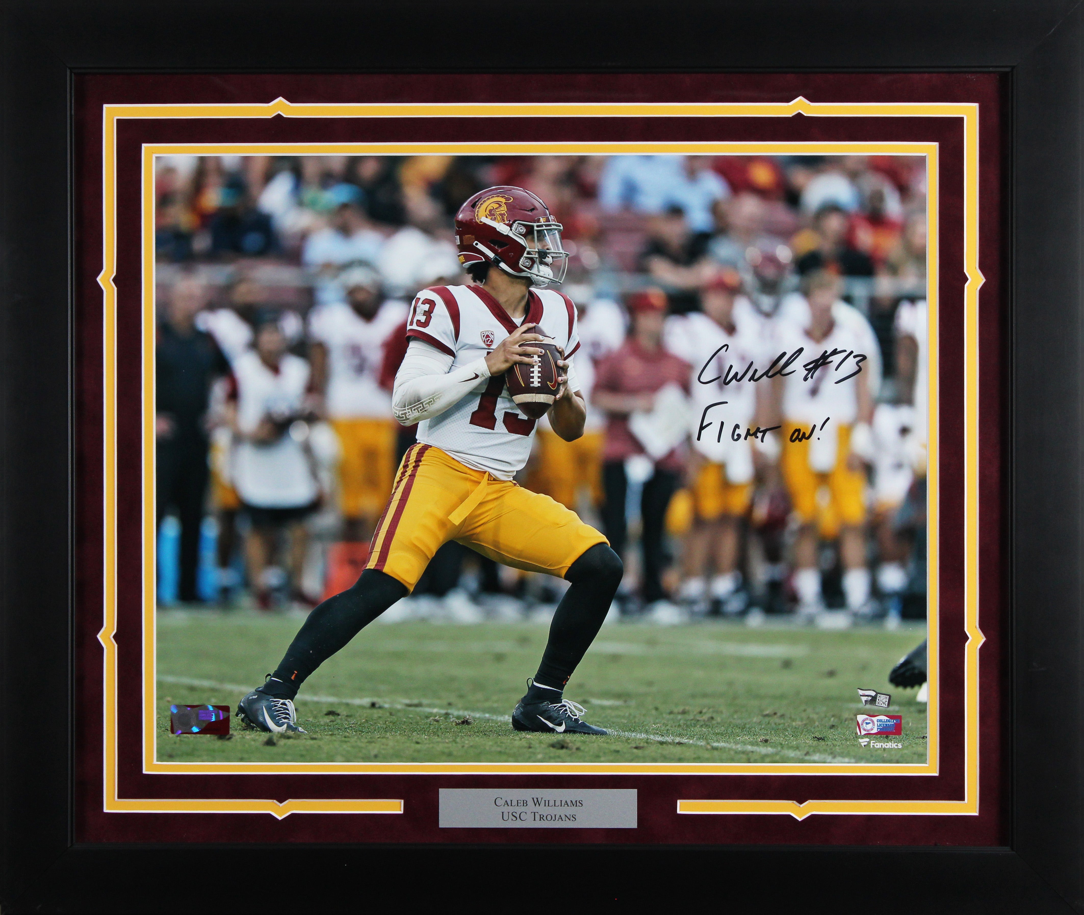 USC Caleb Williams Authentic Signed 16x20 Framed Photo Fanatics #B557298