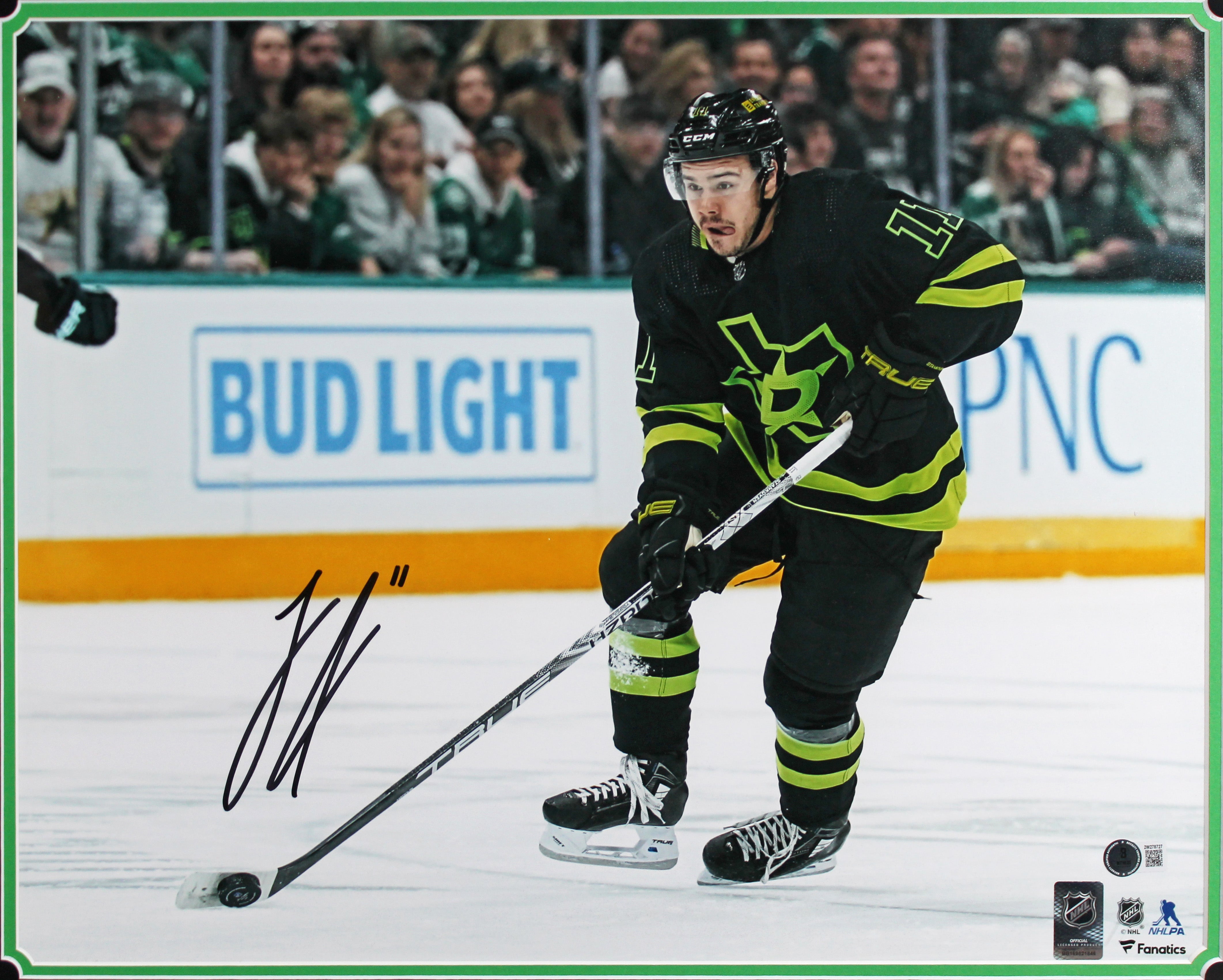 Stars Logan Stankoven Authentic Signed 16x20 Framed Photo BAS Witness #2W278727
