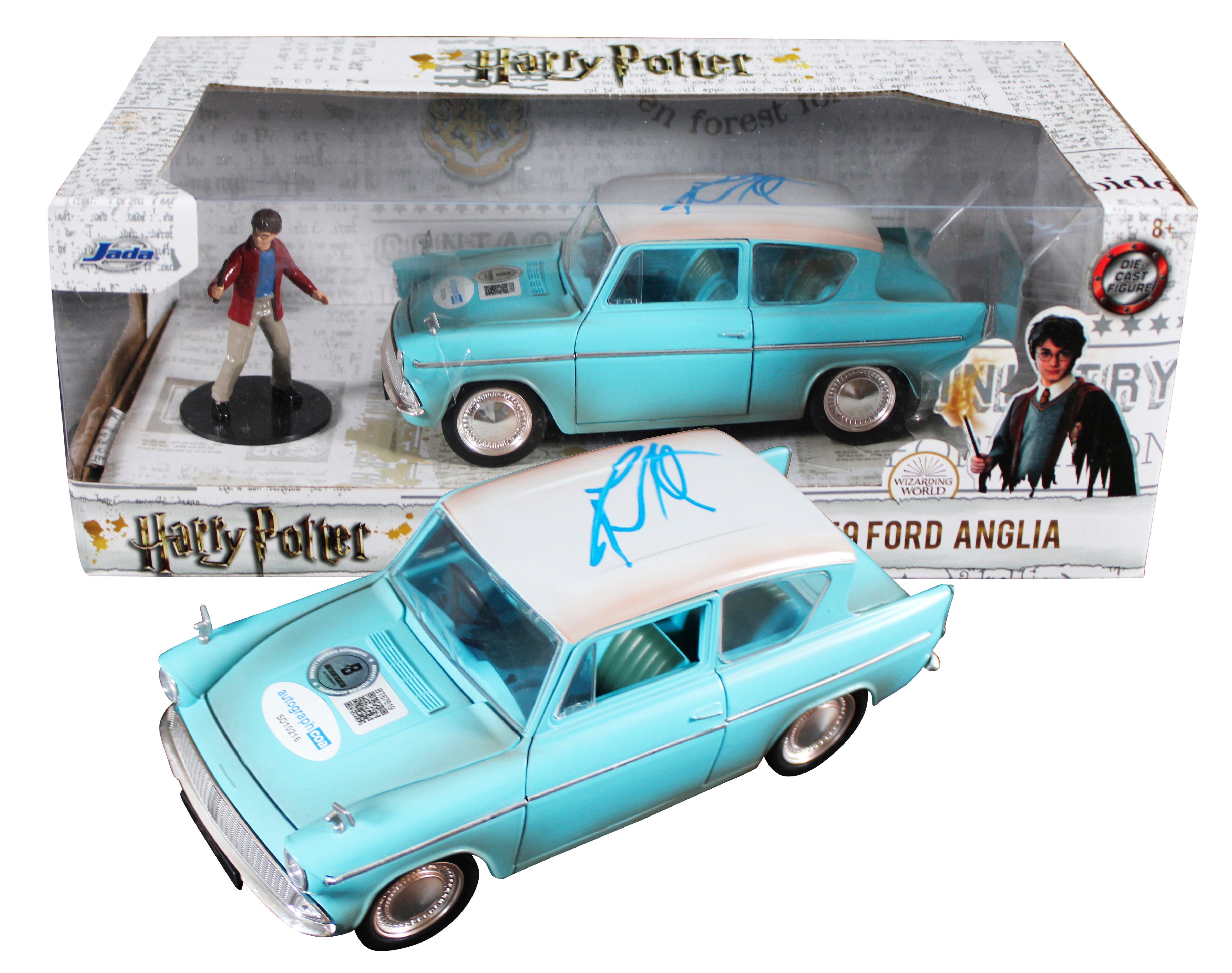 Daniel Radcliffe Harry Potter Signed Jada 1959 Ford Anglia Die Cast Car BAS