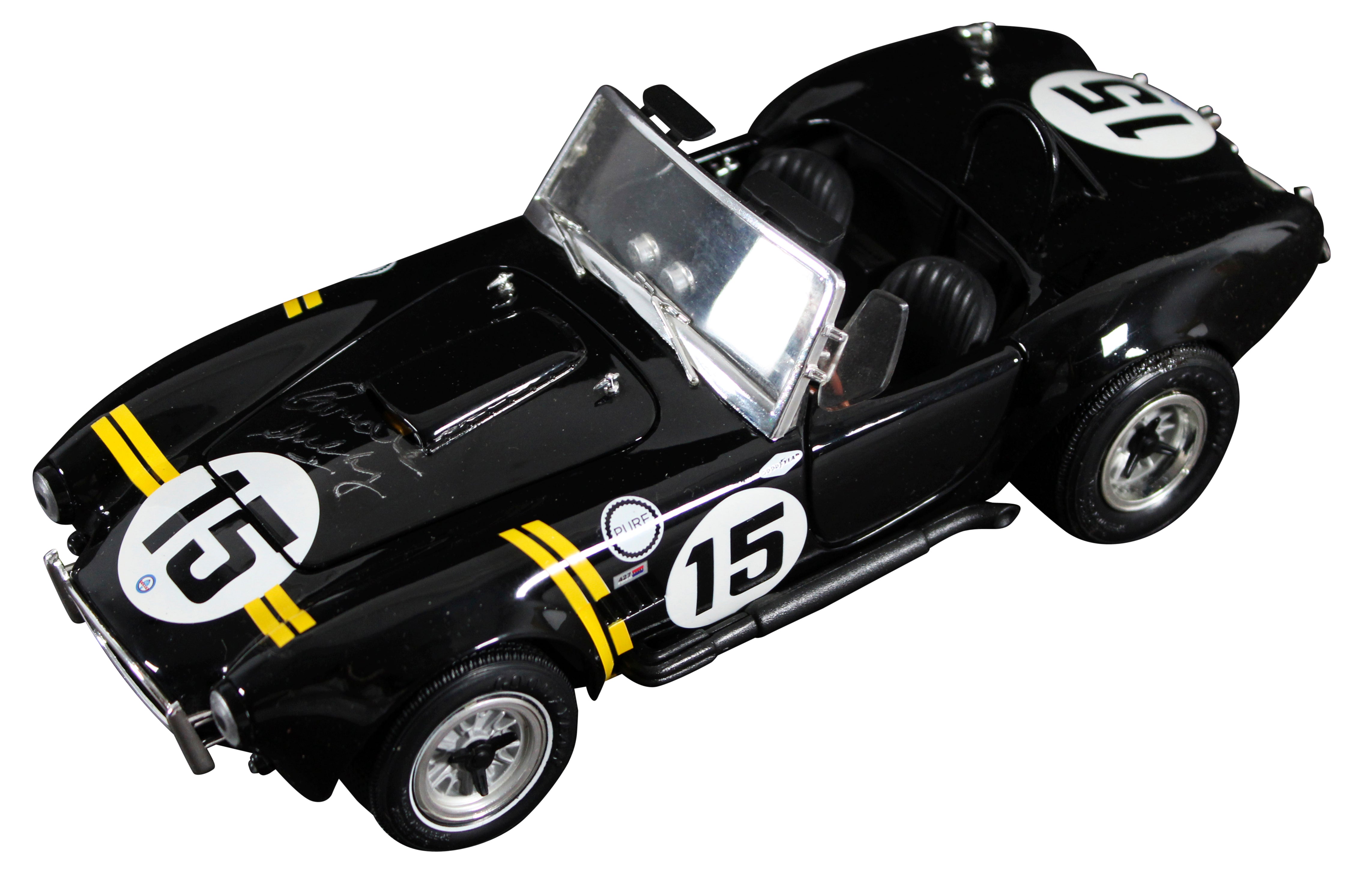 Carroll Shelby Signed 1965 Shelby Cobra 427 1:18 Scale Die Cast Car BAS #AE13792