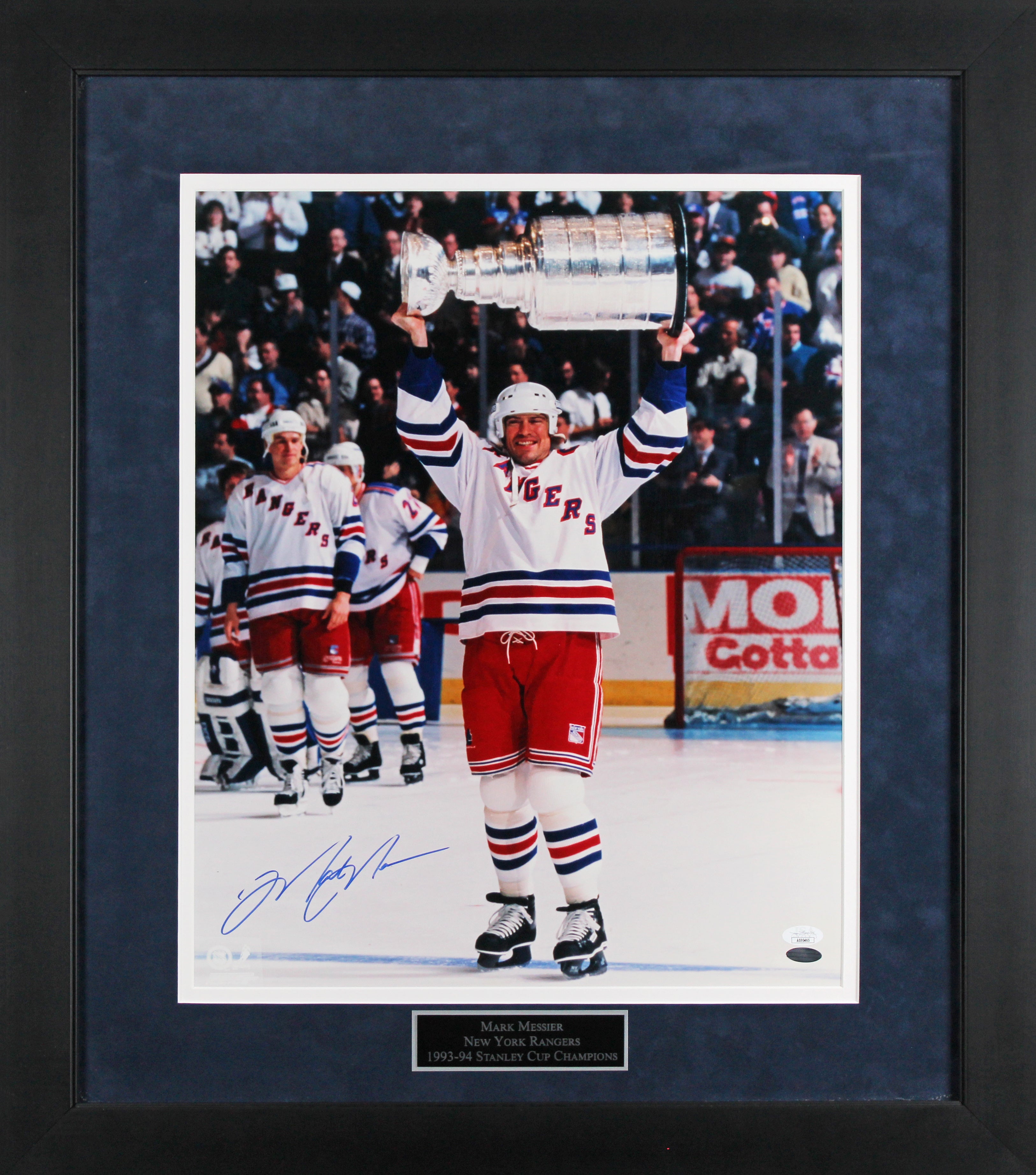 Rangers Mark Messier Authentic Signed 16x20 Framed Photo JSA #AS95465