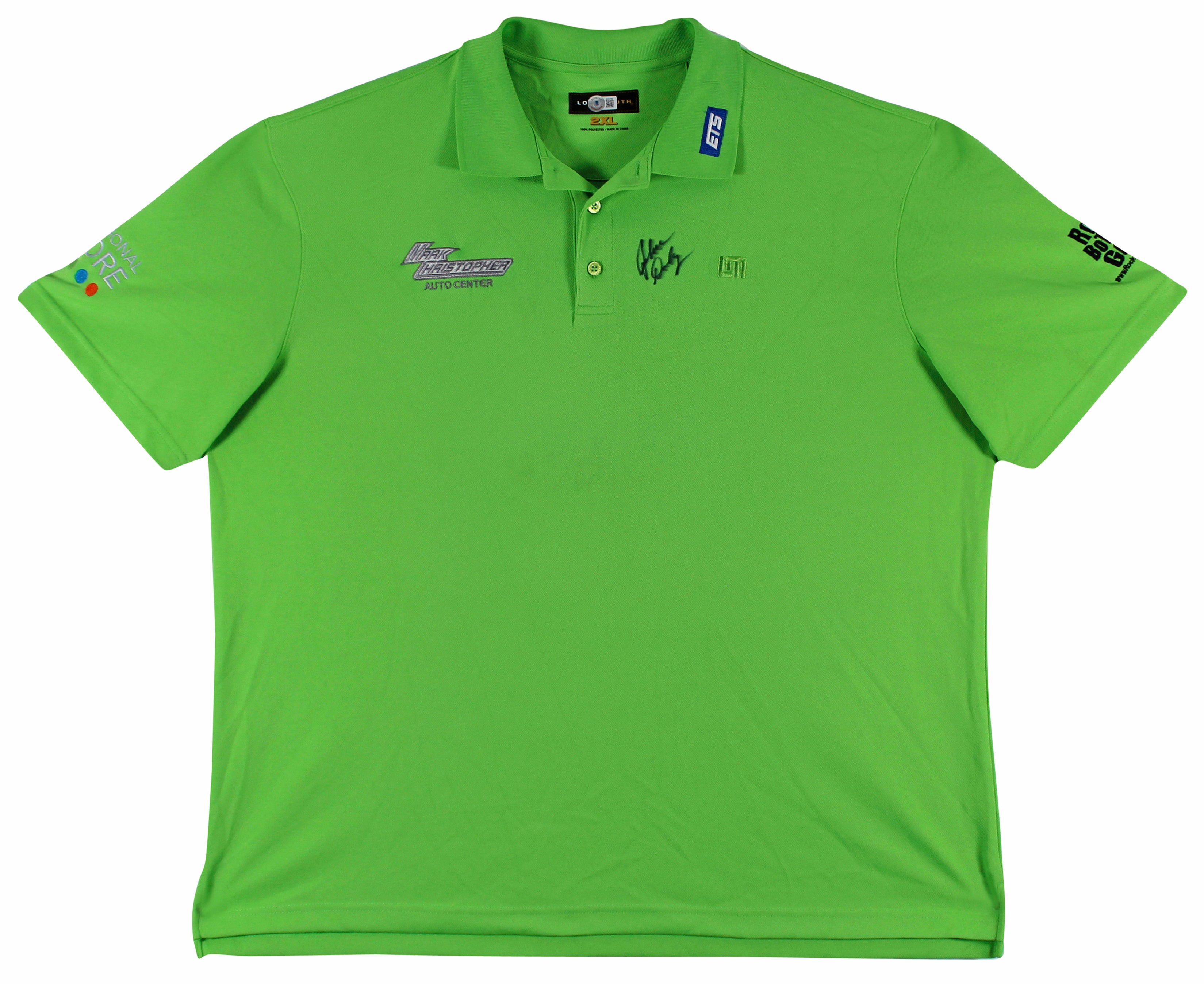 John Daly Authentic Signed Match Worn Green Loudmouth Polo Shirt BAS #BK84768