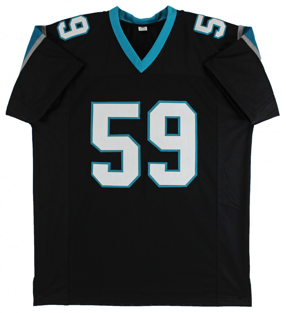 Luke Kuechly Authentic Signed Black Pro Style Jersey Autographed BAS Witnessed