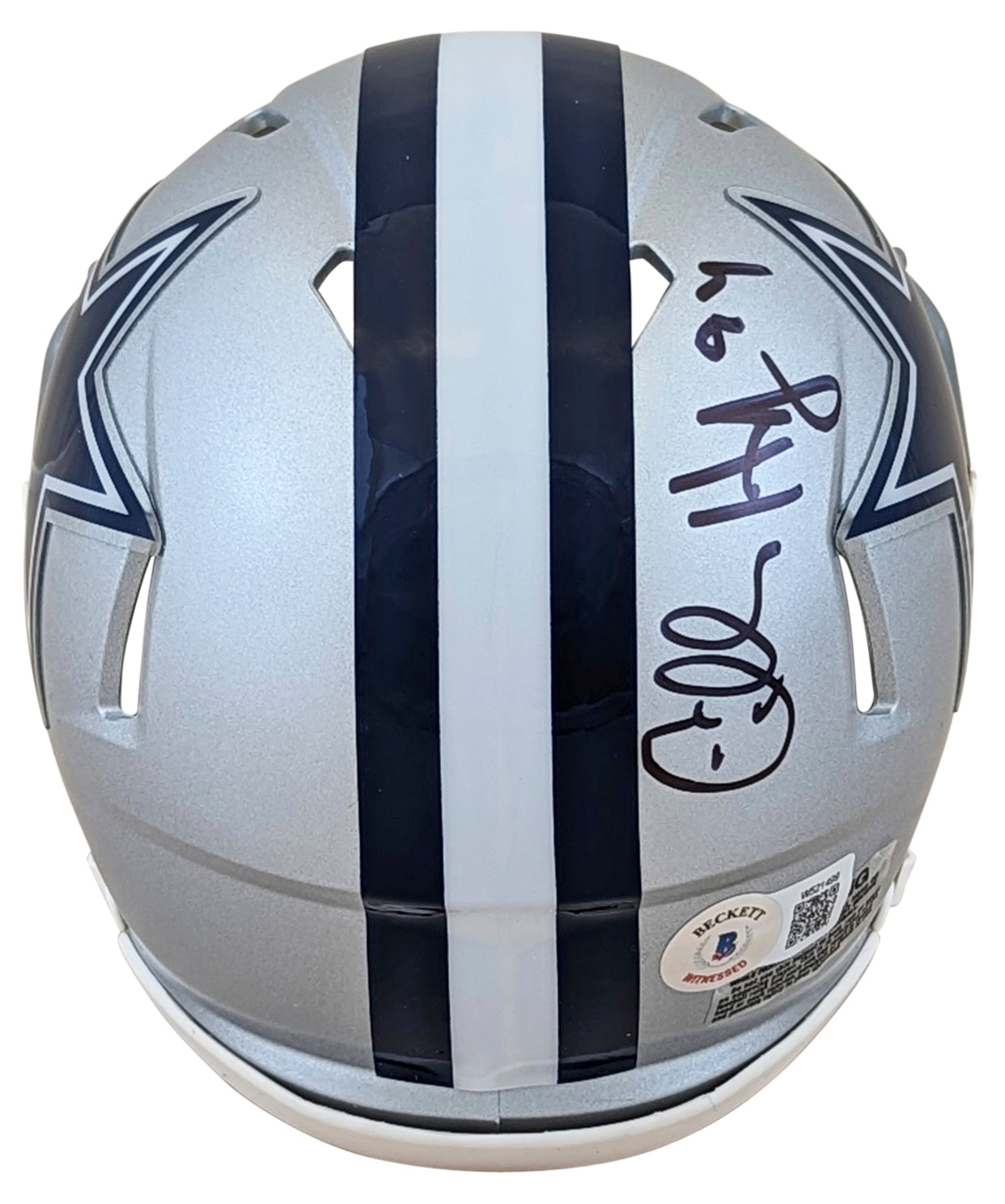 Cowboys Charles Haley Authentic Signed Speed Mini Helmet W/ Case BAS Witnessed