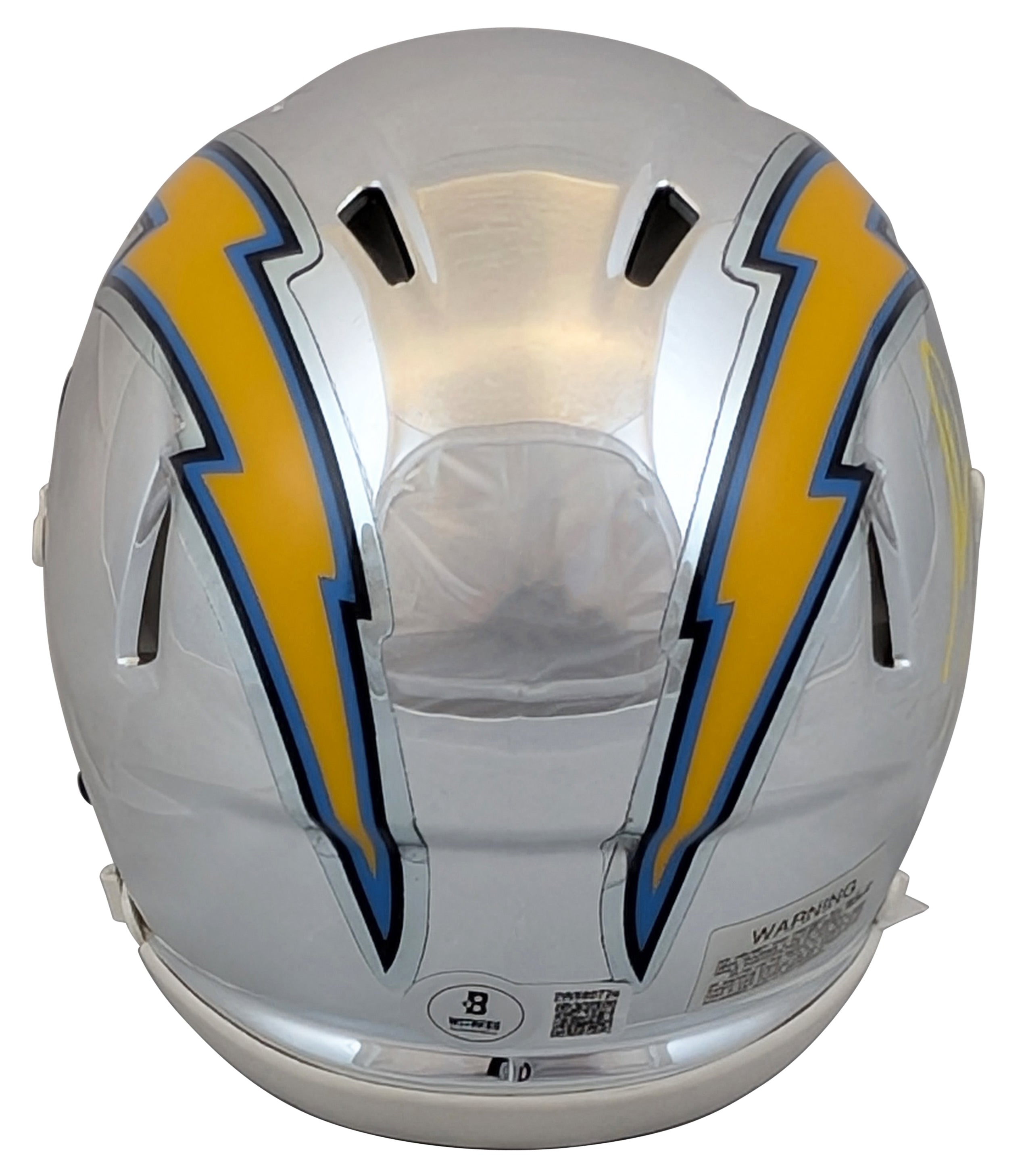 Chargers Antonio Gates Authentic Signed Chrome Speed Mini Helmet BAS Witnessed