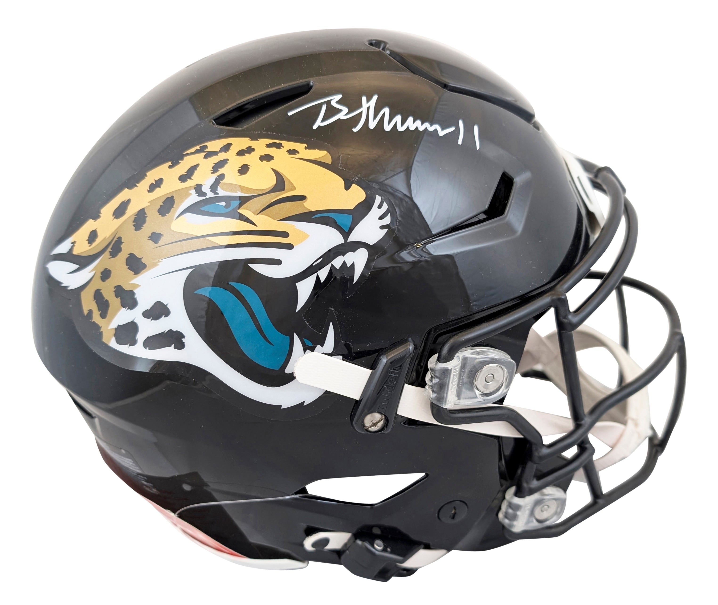 Jaguars Brian Thomas Jr. Authentic Signed Speed Flex Full Size Helmet Fanatics