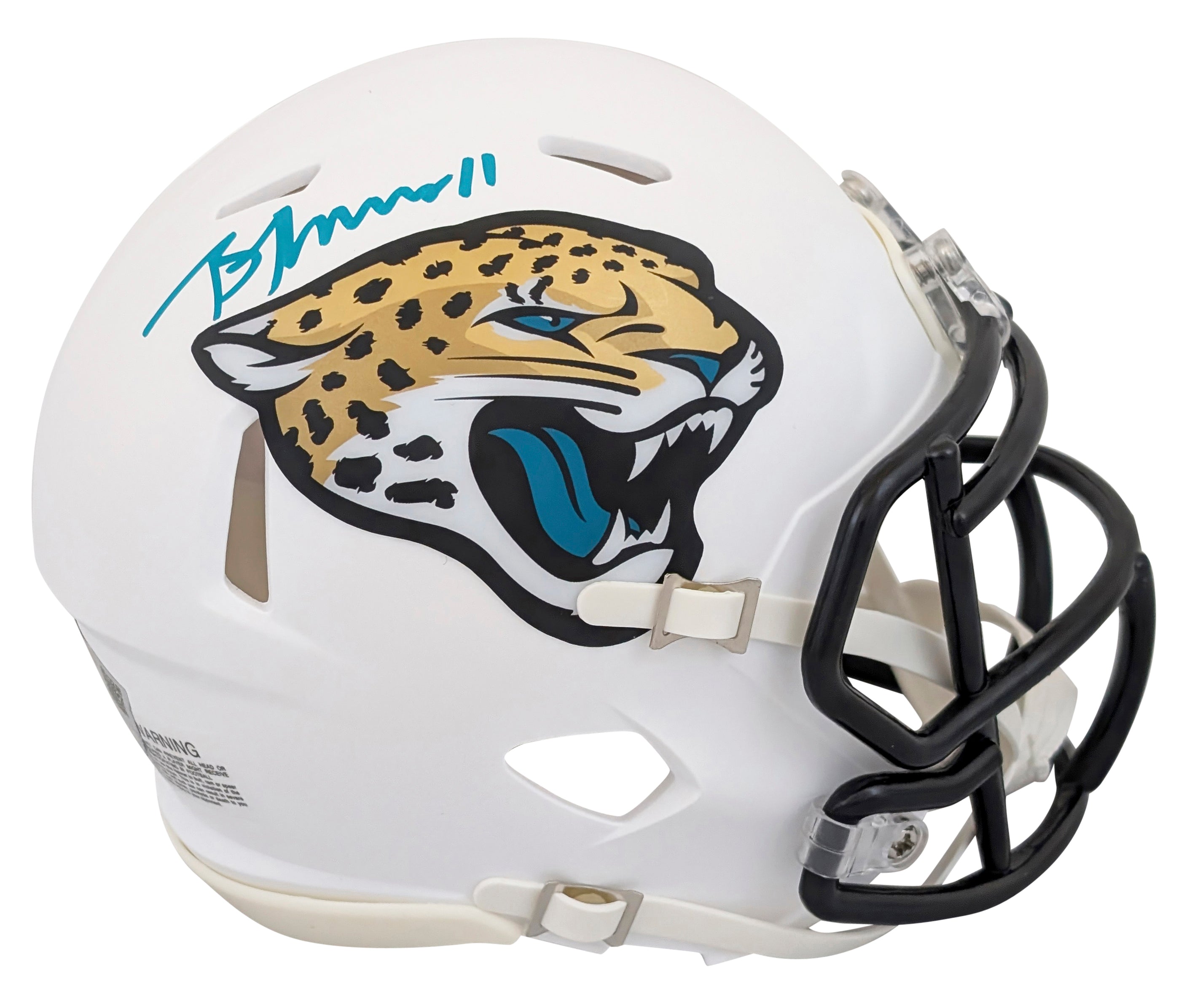 Jaguars Brian Thomas Jr. Signed On-Field Alt 2024 Speed Mini Helmet Fanatics