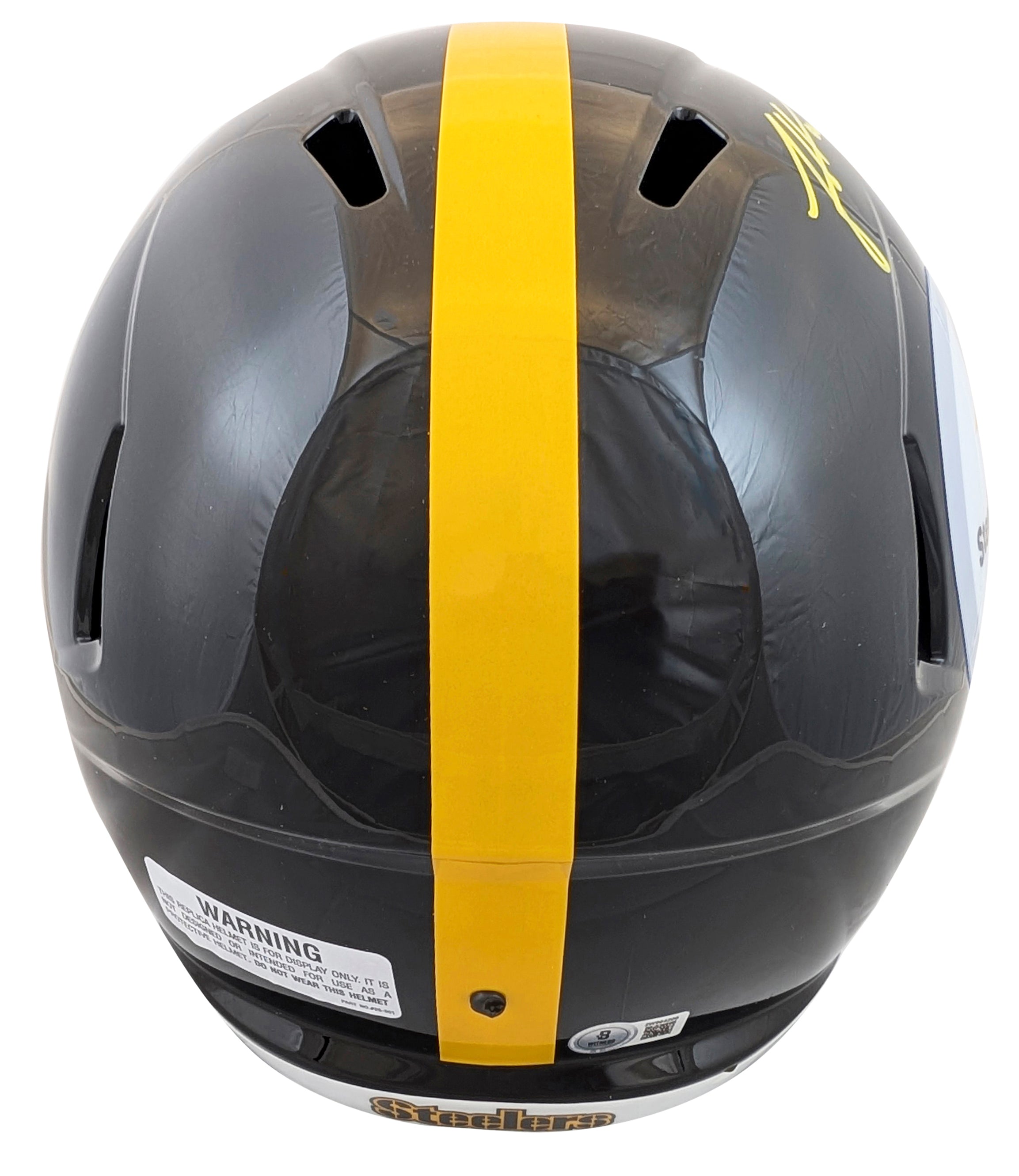 Steelers James Harrison Signed Full Size Speed Rep Helmet BAS Witnessed