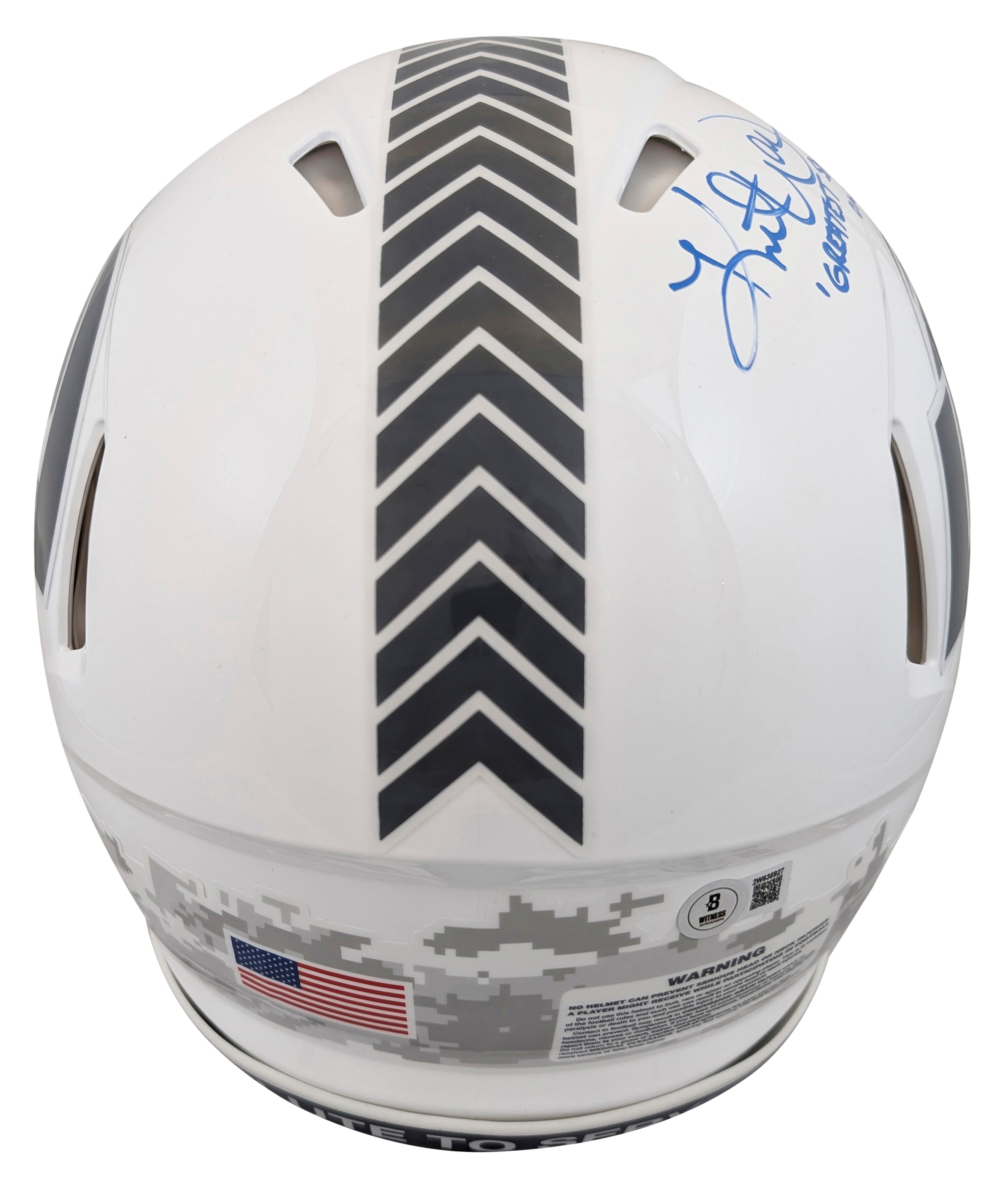 Rams (2) Faulk & Warner Signed STS III F/S Speed Proline Helmet W/ Case BAS Wit