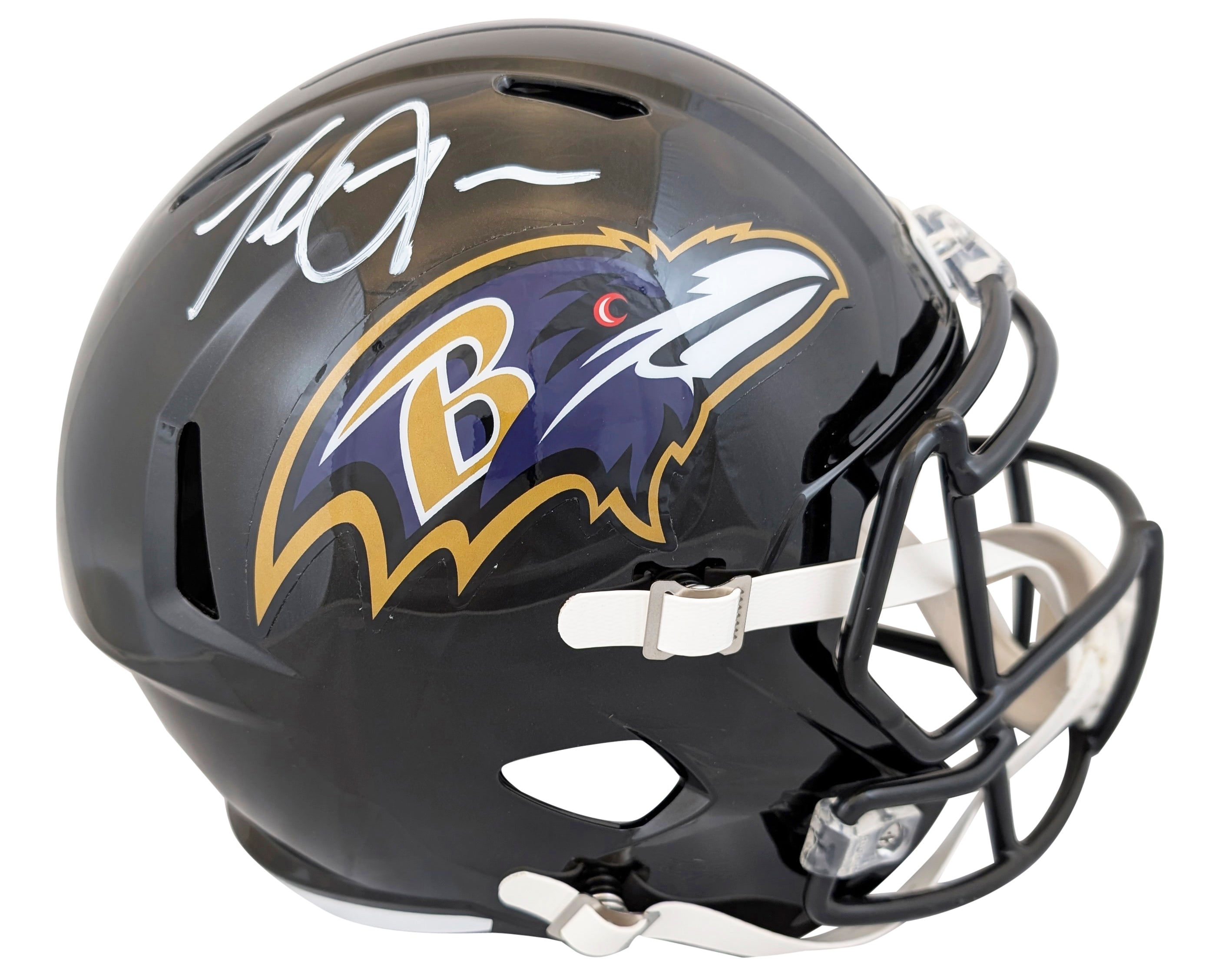 Ravens Terrell Suggs Authentic Signed Full Size Speed Rep Helmet BAS Witnessed