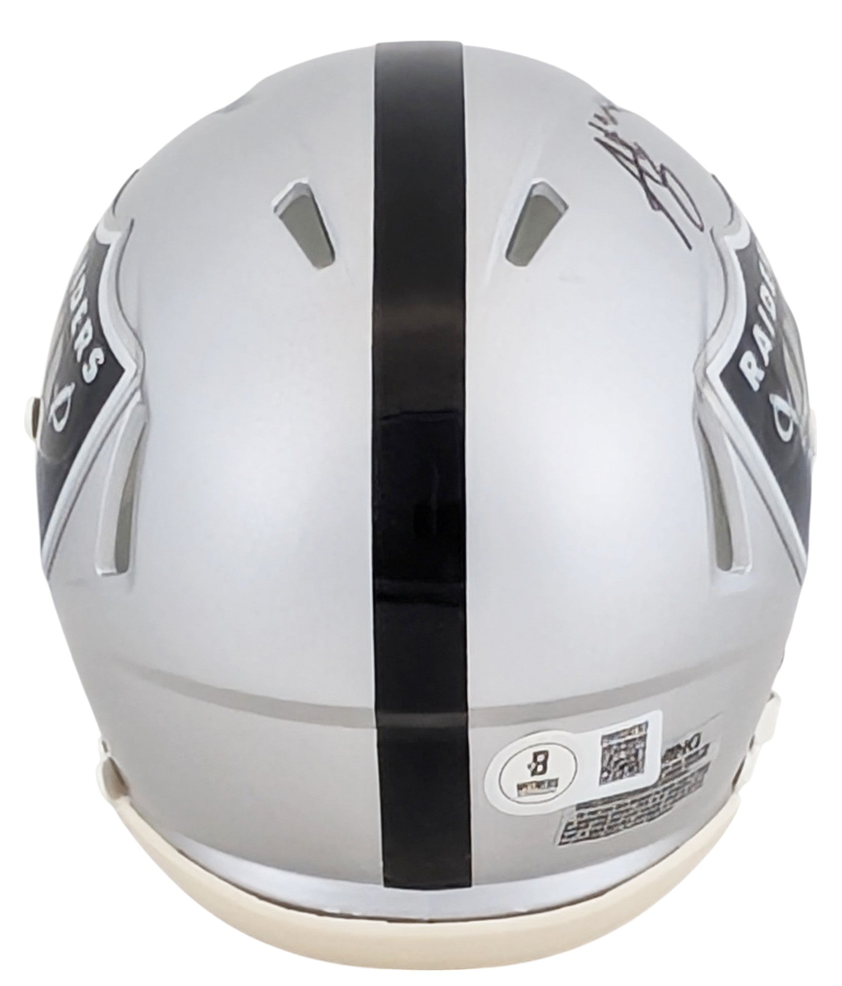 Raiders Ashton Jeanty Authentic Signed Speed Mini Helmet BAS Witnessed
