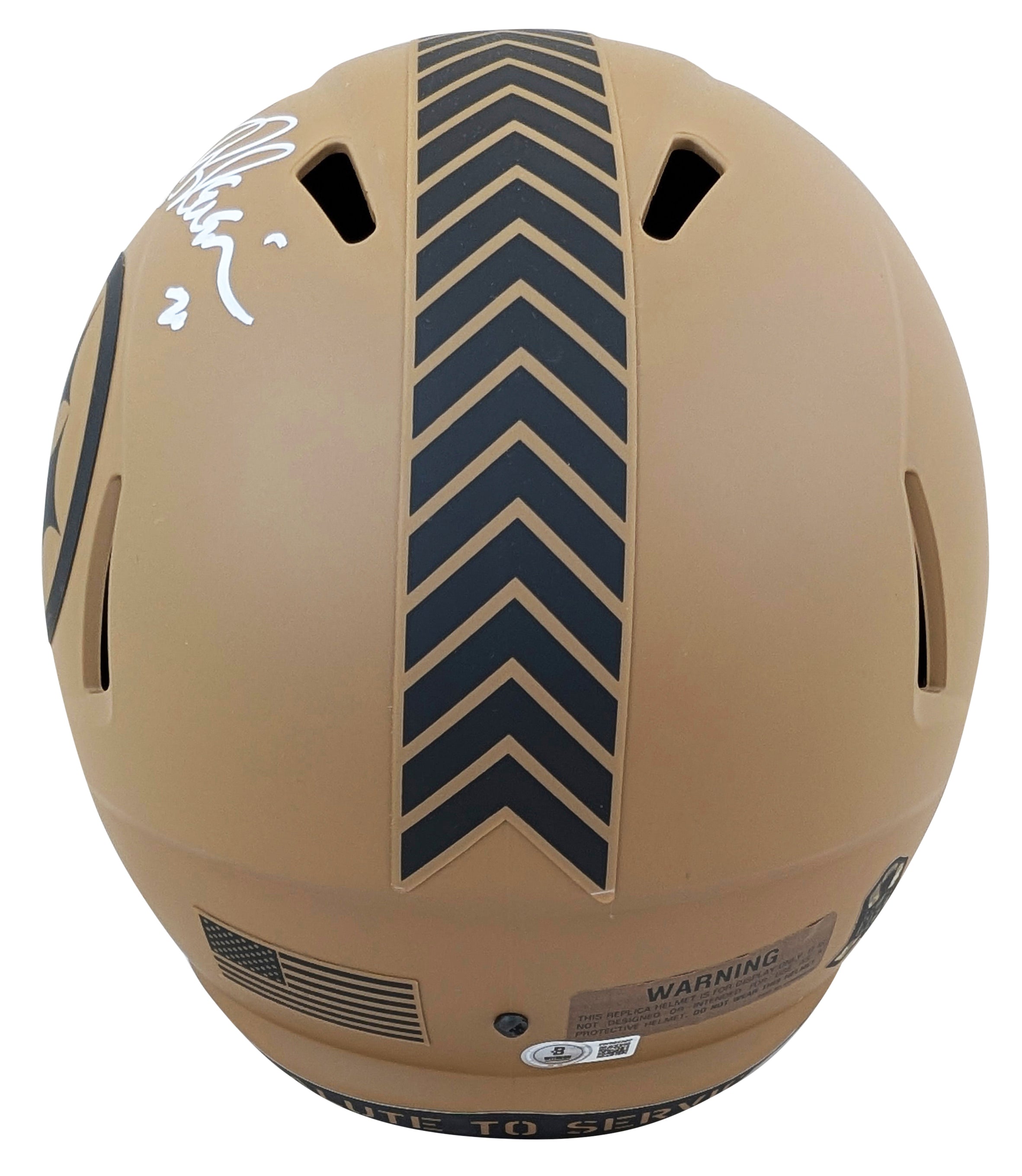 Steelers Rocky Bleier "3x Insc" Signed STS II F/S Speed Rep Helmet BAS Witness 2