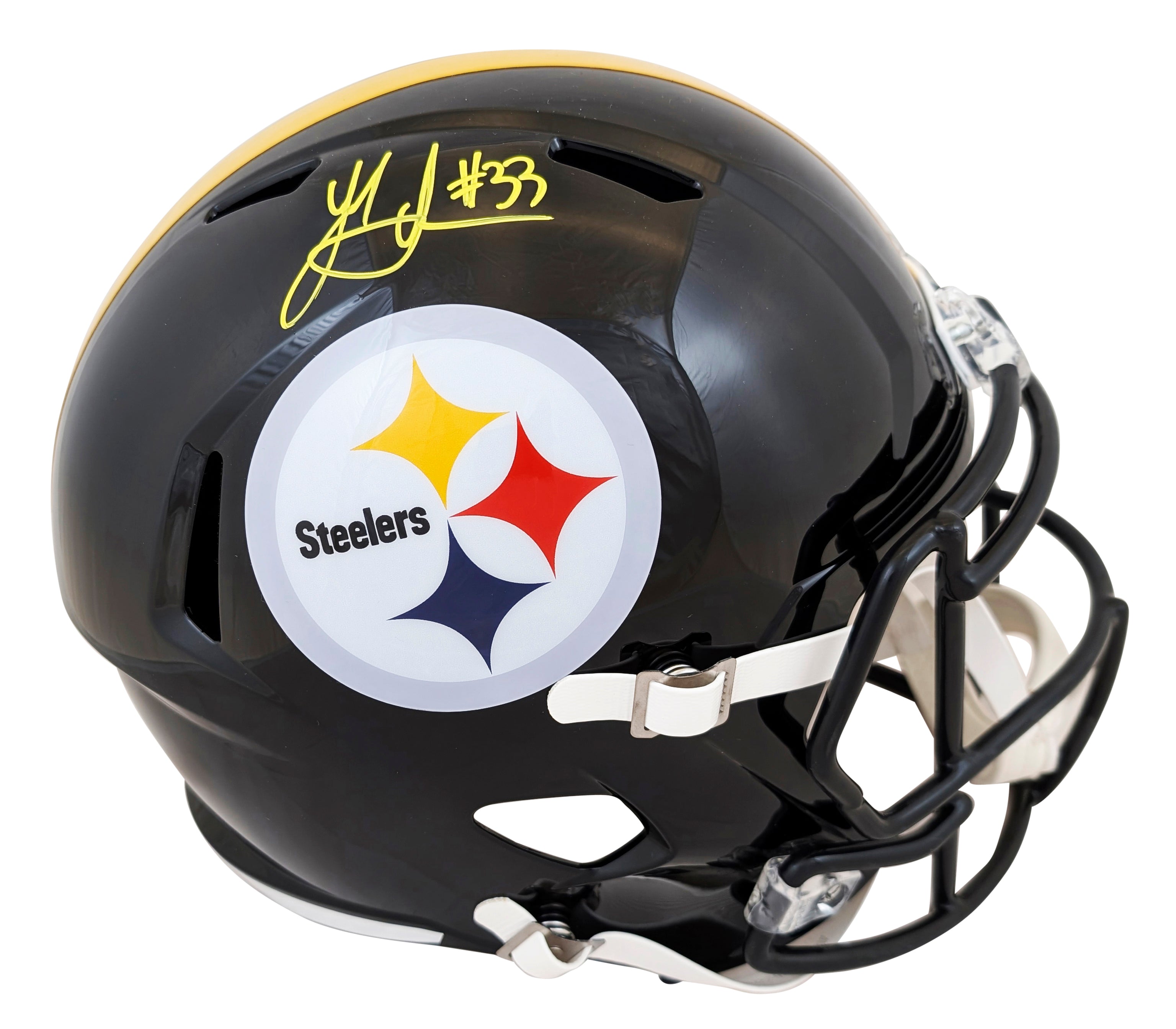 Steelers Jack Sawyer Signed Full Size Speed Rep Helmet W/ Case BAS Witnessed