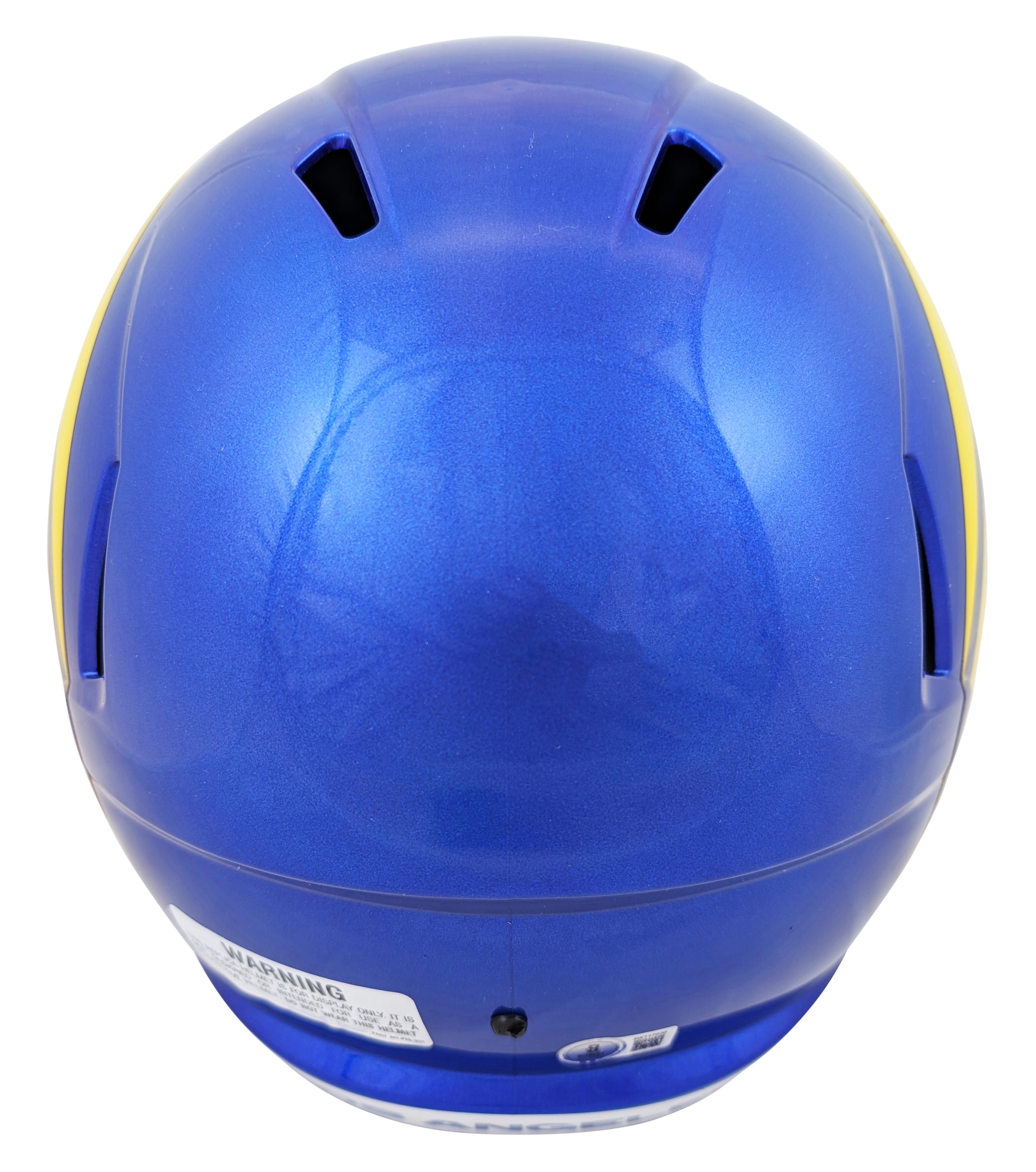 Rams Jared Verse & Braden Fiske Signed Full Size Speed Rep Helmet W/ Case BAS W