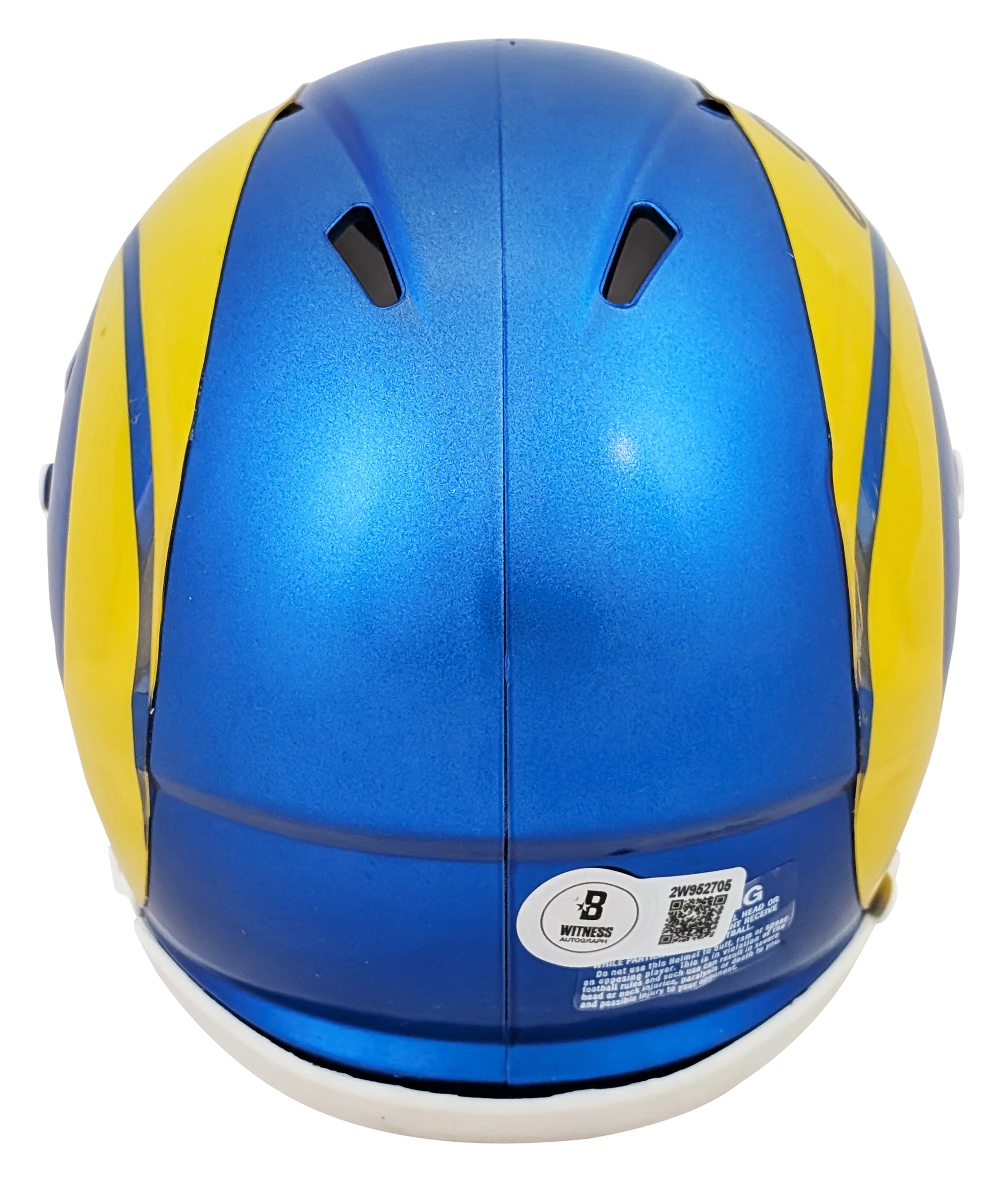 Rams Jared Verse Authentic Signed Speed Mini Helmet Autographed BAS Witnessed