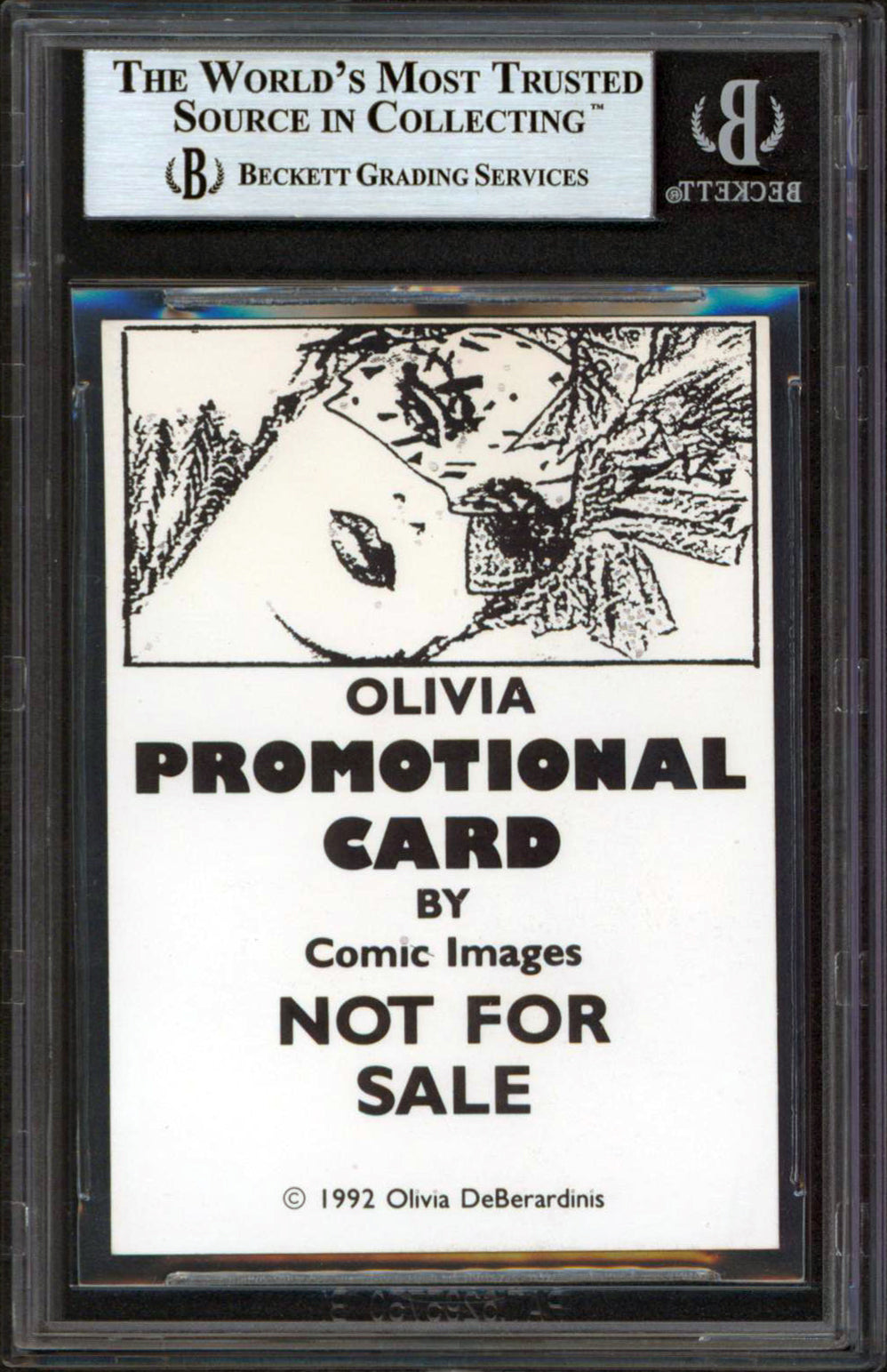 Playboy Olivia De Berardinis Signed Custom Trading Card Card BAS Slabbed