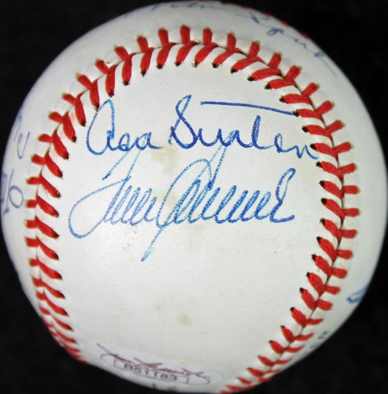 300 Win Club (6) Seaver, Sutton, Carlton +3 Signed Onl Baseball PSA/DNA #W06211