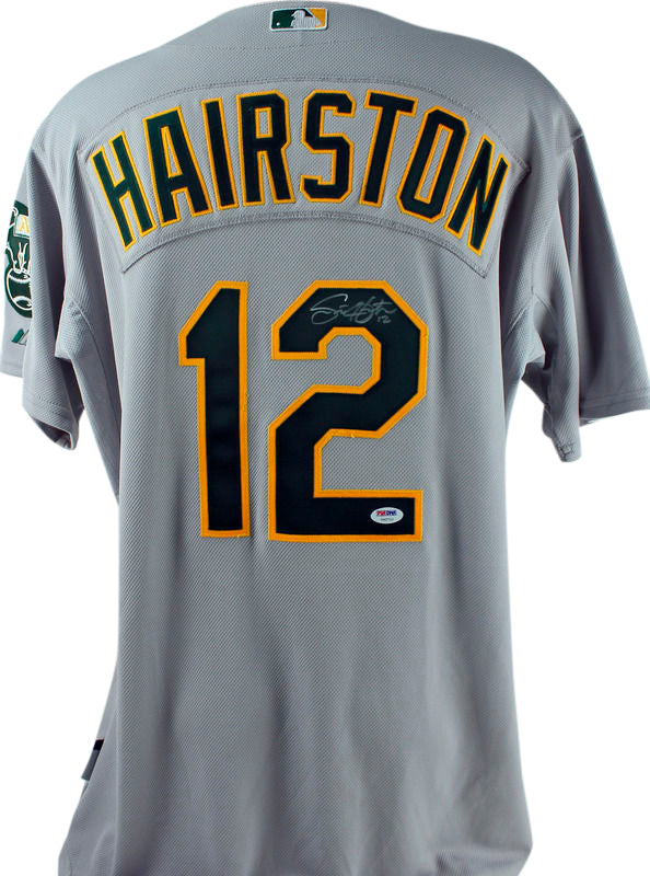 Athletics Scott Hairston Signed 2009 Game Used Majestic Jersey PSA/DNA #Y92710