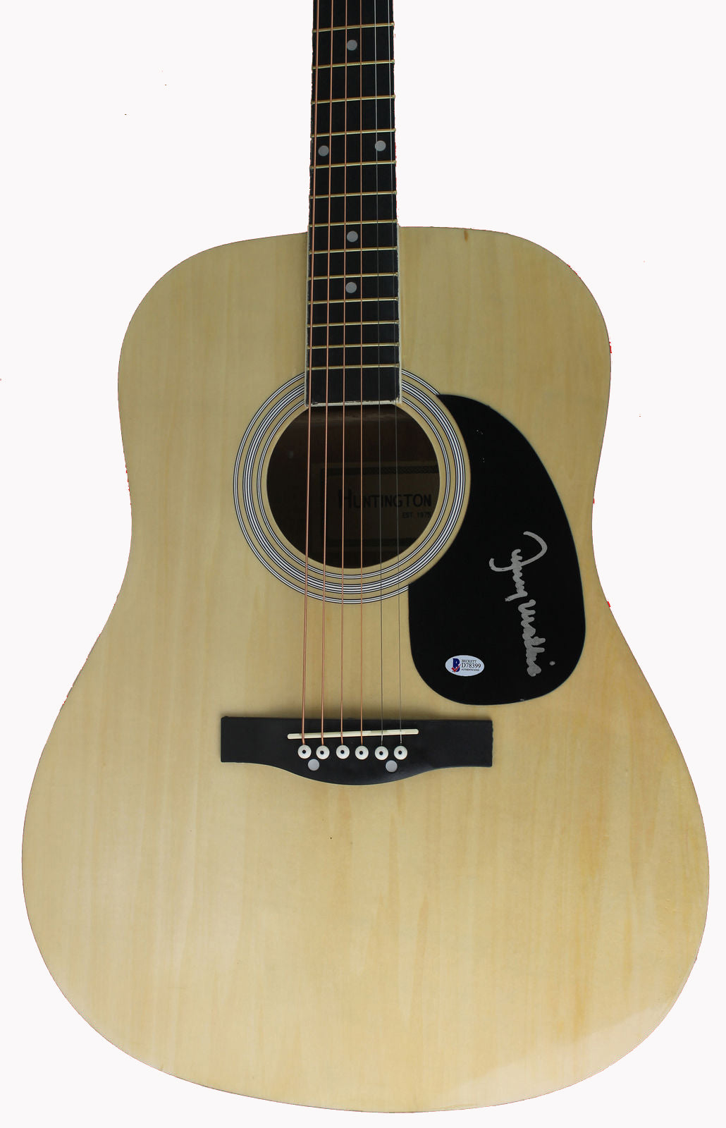 Johnny Mathis Singer & Songwriter Authentic Signed Acoustic Guitar BAS #D78399