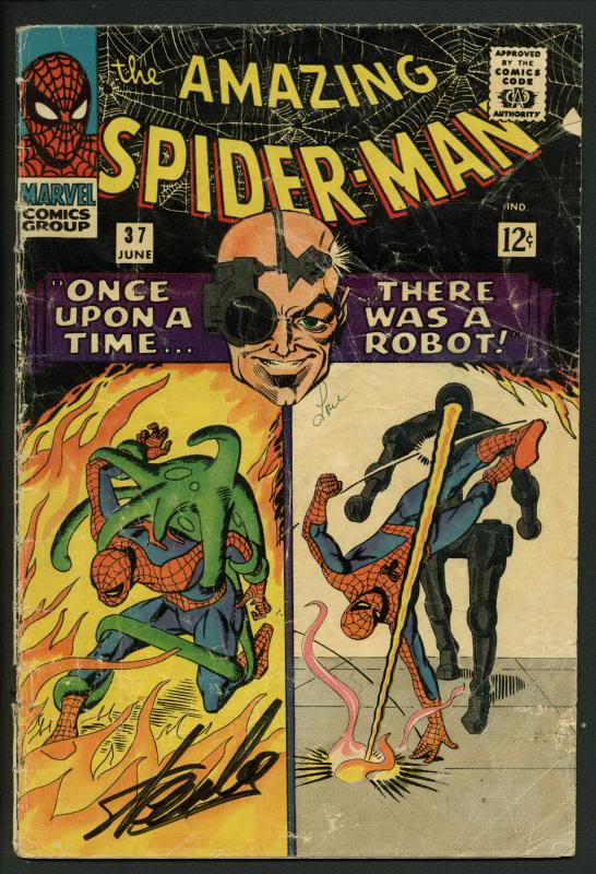 Stan Lee Signed Amazing Spider-Man #45 Comic Book The Lizard PSA/DNA #W18615
