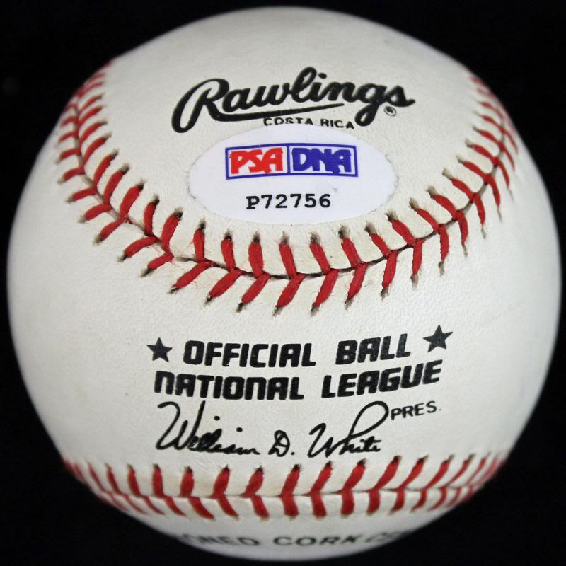 Dodgers Gene Hermanski Signed Authentic OML Baseball PSA/DNA #P72756