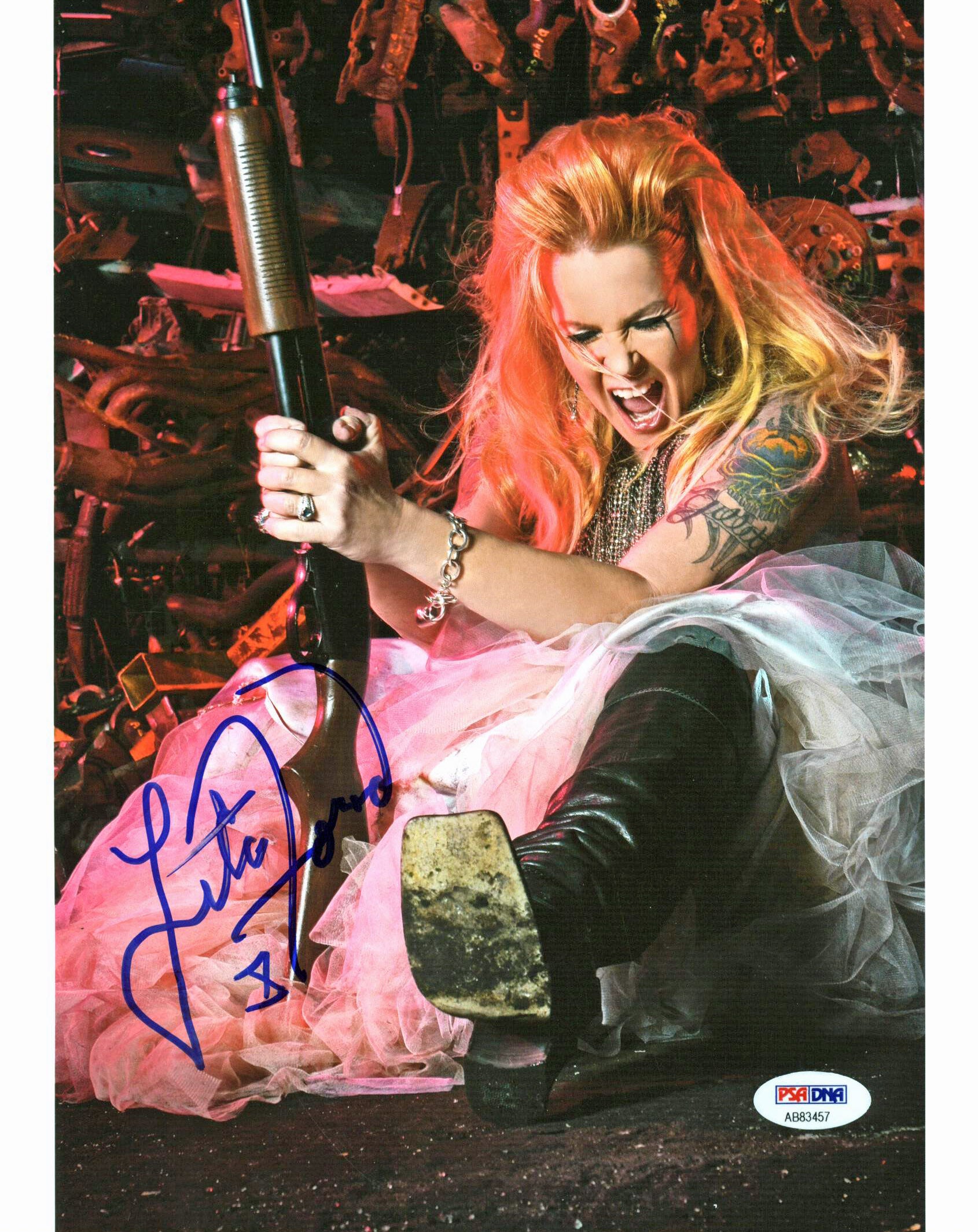 Lita Ford The Runaways Authentic Signed 8.5x11 Photo PSA/DNA #AB83457