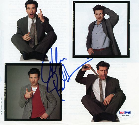 Alec Baldwin Authentic Signed 8X11 Magazine Page Photo PSA/DNA #I84639