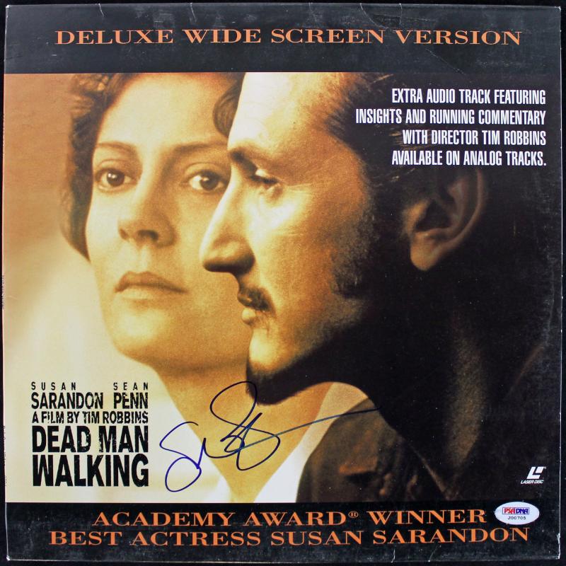 SUSAn Sarandon Dead Man Walking Authentic Signed Laserdisc Cover PSA/DNA #J00705
