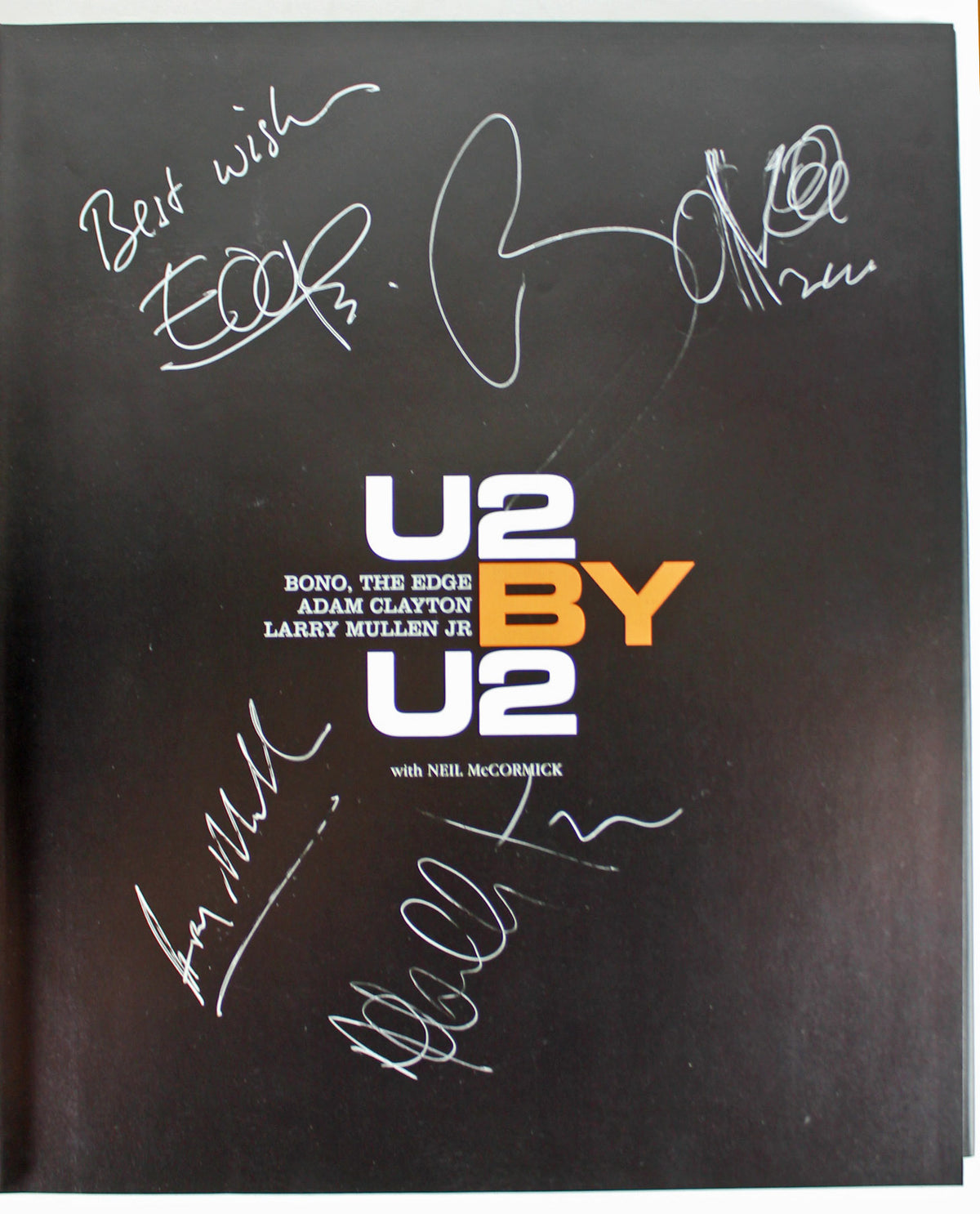 U2 (4) Bono, Edge, Mullen & Clayton Signed Hard Cover Autobiography BAS #A09577