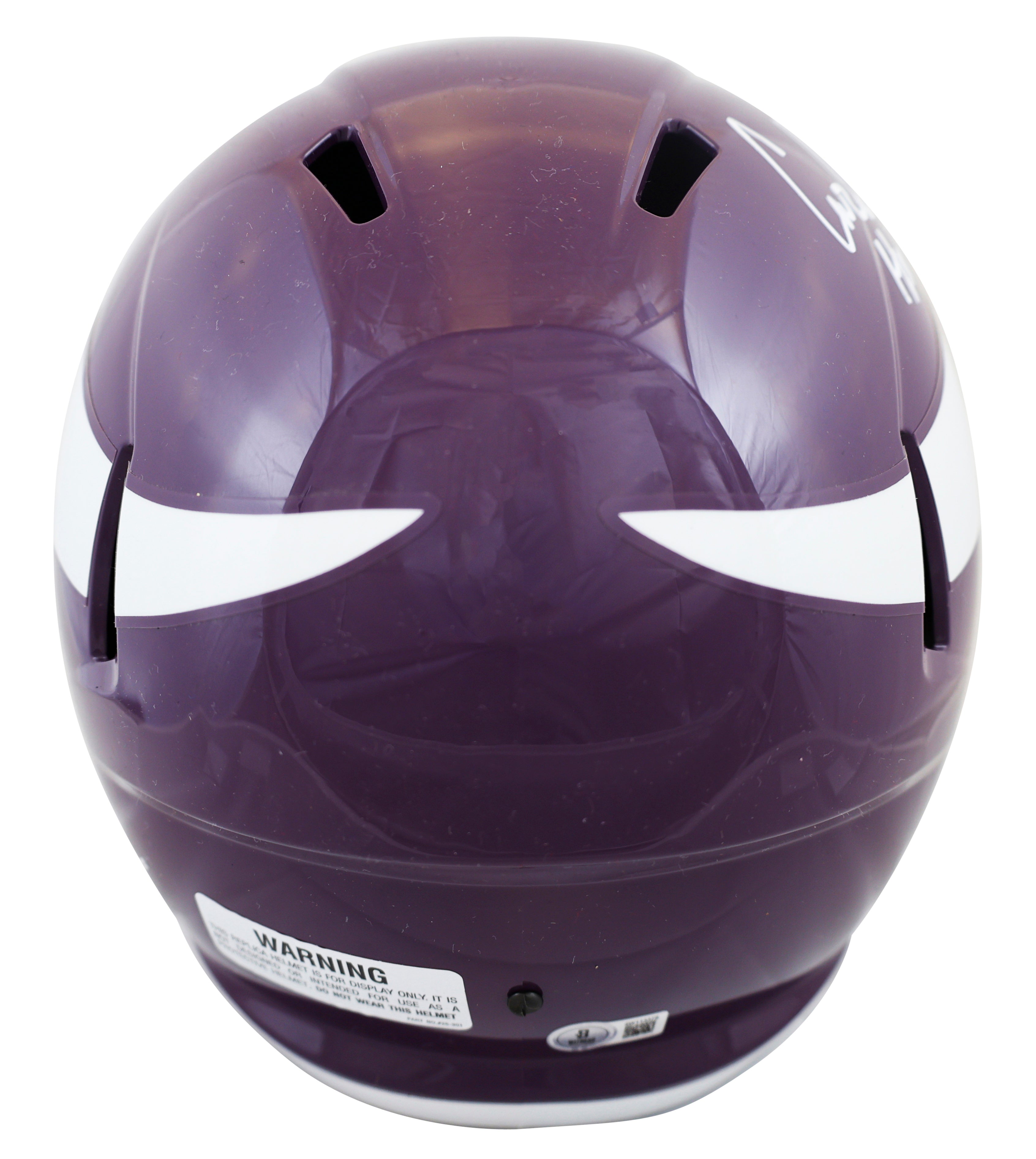 Vikings Carl Eller "HOF 2004" Signed 1961-79 TB Full Size Speed Rep Helmet BAS W