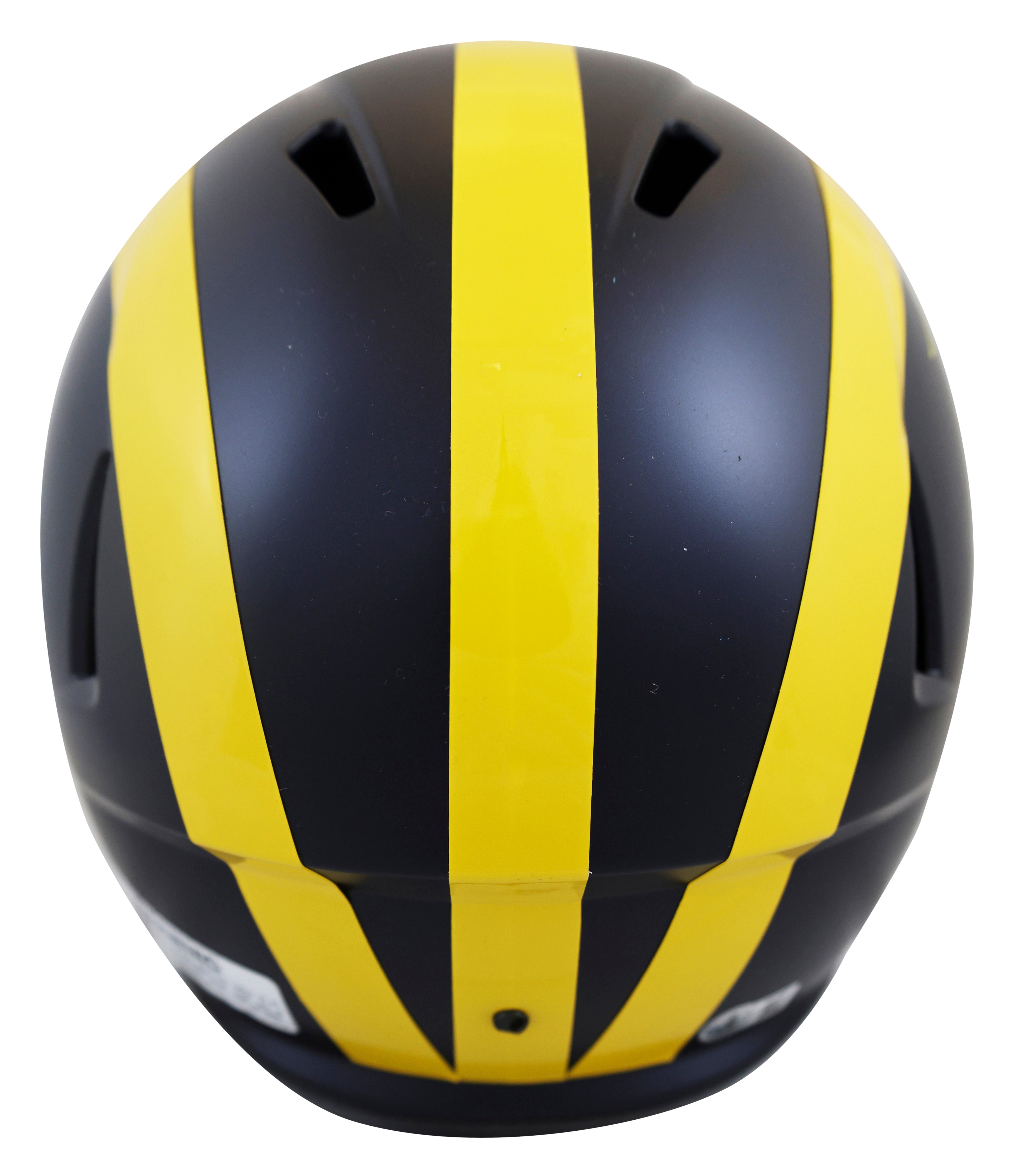 Michigan Ty Law "Go Blue!" Signed Riddell Full Size Speed Rep Helmet BAS Wit