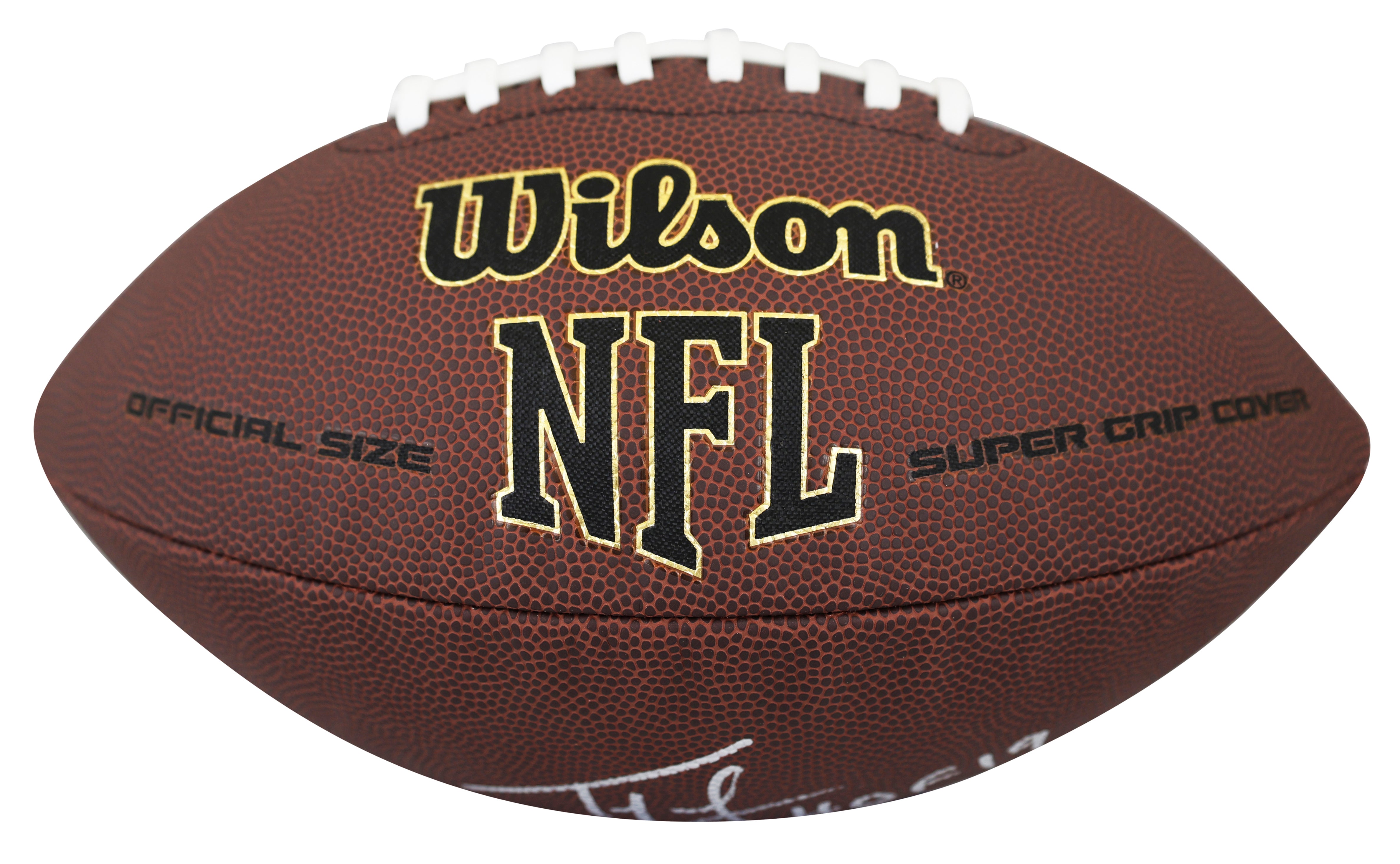 Patriots Ty Law "HOF 2019" Signed Wilson Super Grip Nfl Football BAS Witnessed