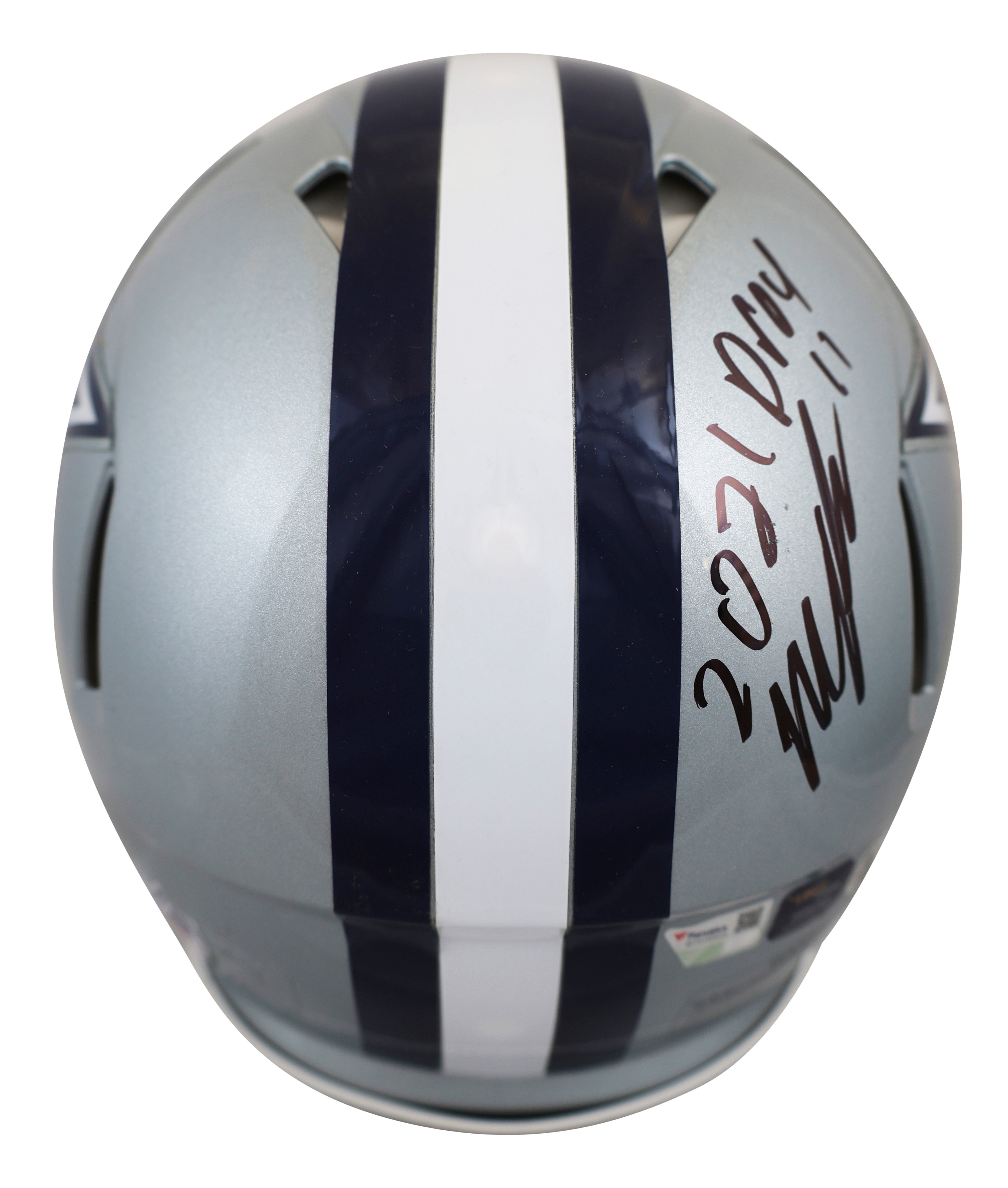 Cowboys Smith, Dorsett, Parsons, Prescott +1 Signed F/S Speed Proline Helmet BAS