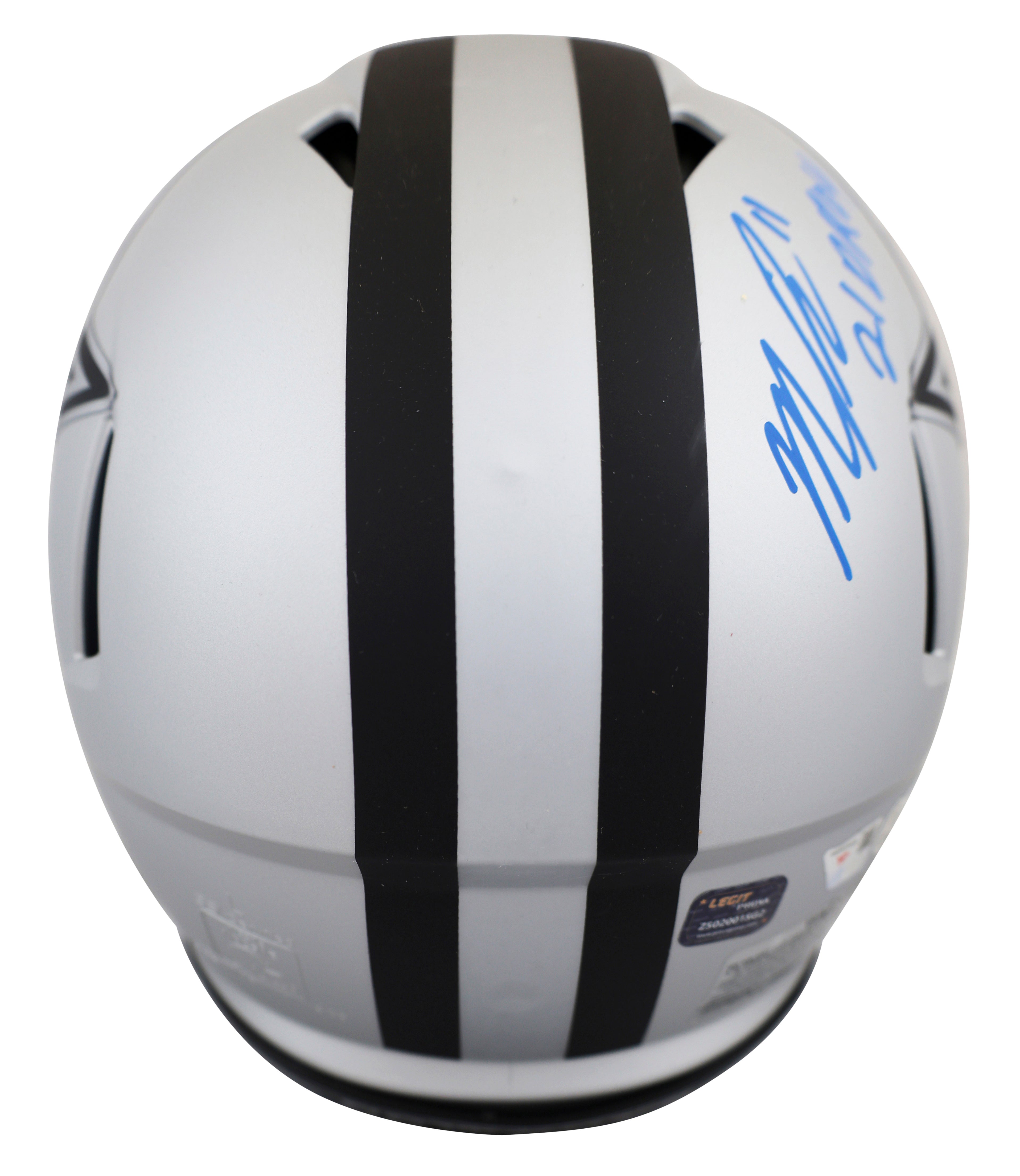 Cowboys (5) Smith, Prescott +3 Signed Rave F/S Speed Proline Helmet w/ Case BAS