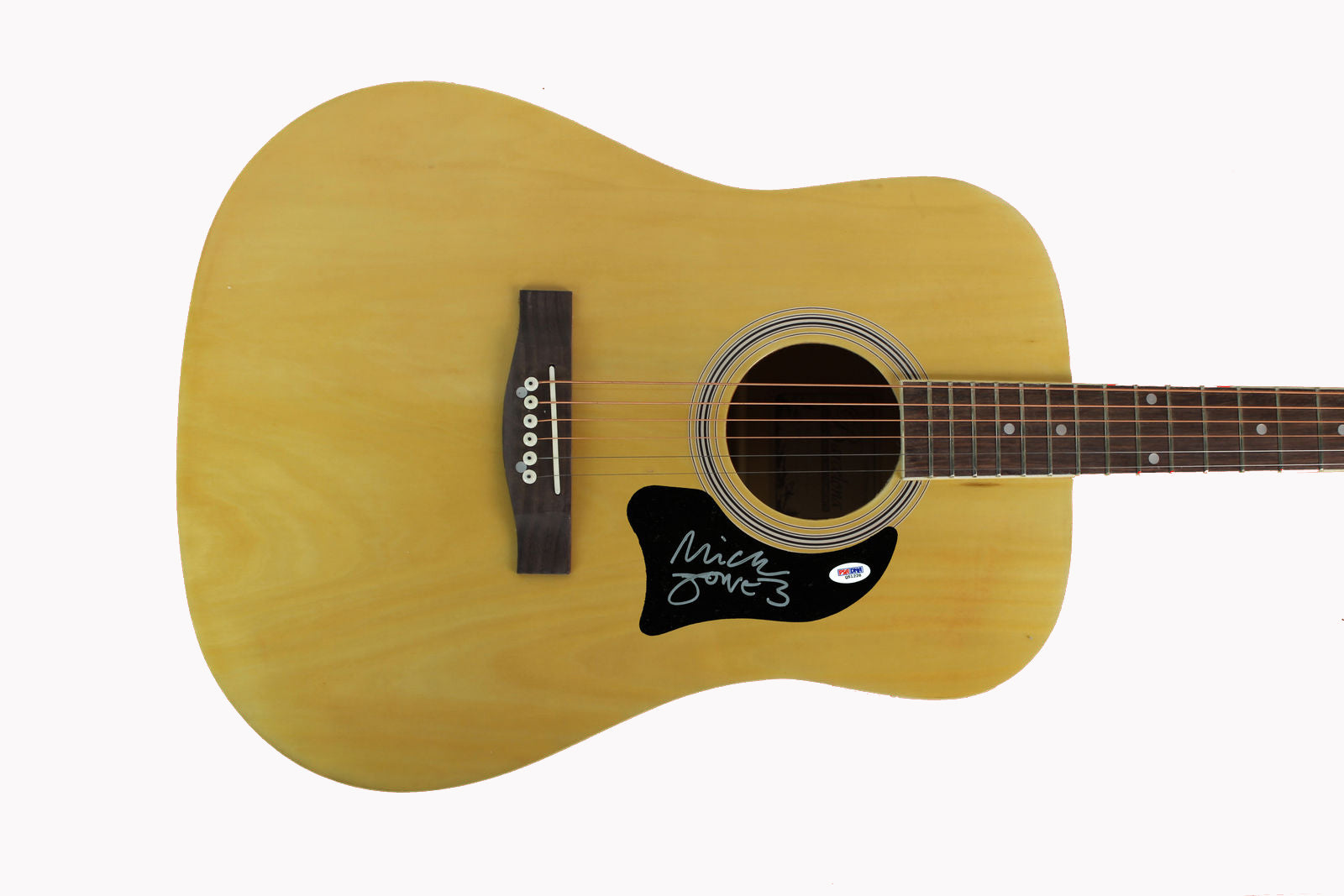 Mick Jones The Clash Authentic Signed Acoustic Guitar PSA/DNA #Q51228