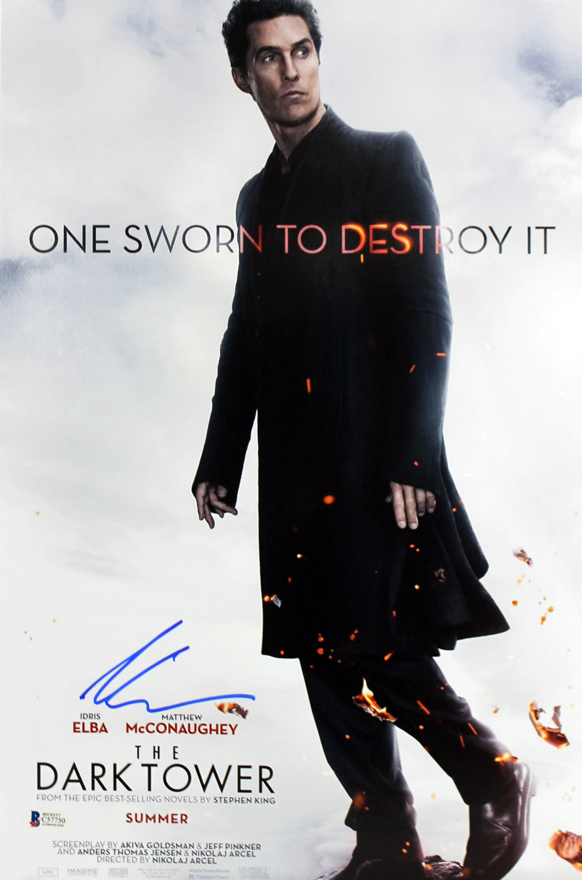 Akiva Goldsman The Dark Tower Authentic Signed 12x18 Photo BAS #C57750