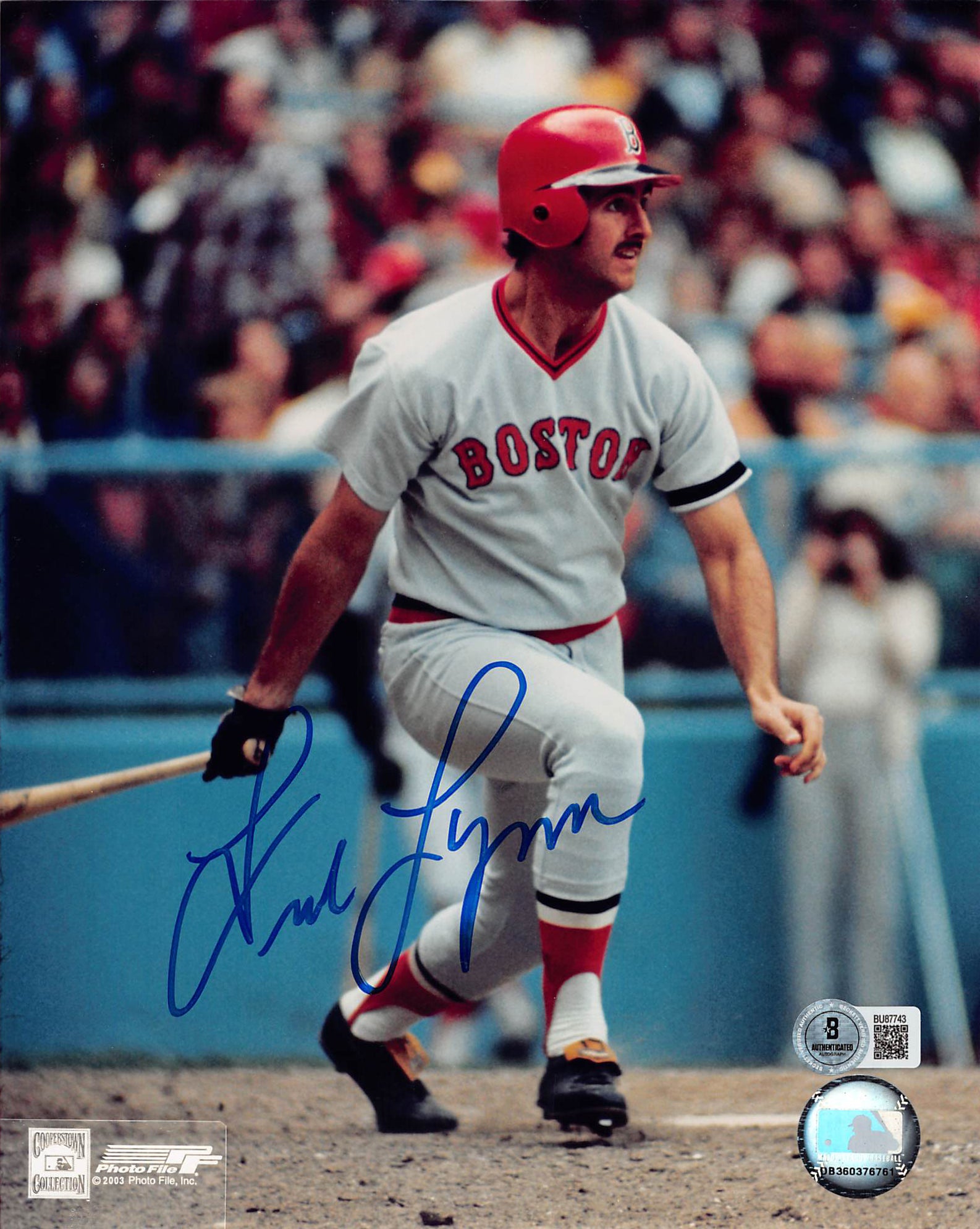 Red Sox Fred Lynn Authentic Signed 8x10 Vertical Photo Autographed BAS